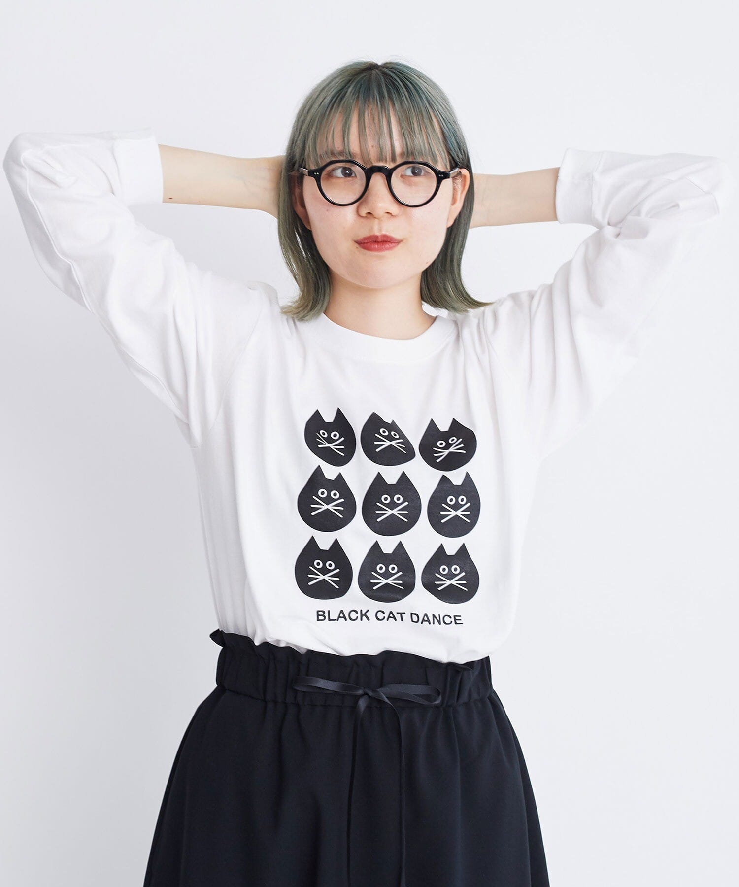 AMBIDEX Store ○Black cat dance ロンT(F BLACK): l'atelier du savon