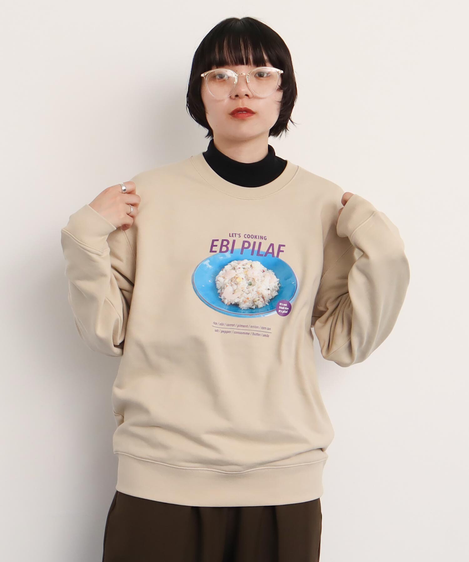 AMBIDEX Store ○EBI PILAF スウェット(F ベージュ): l'atelier
