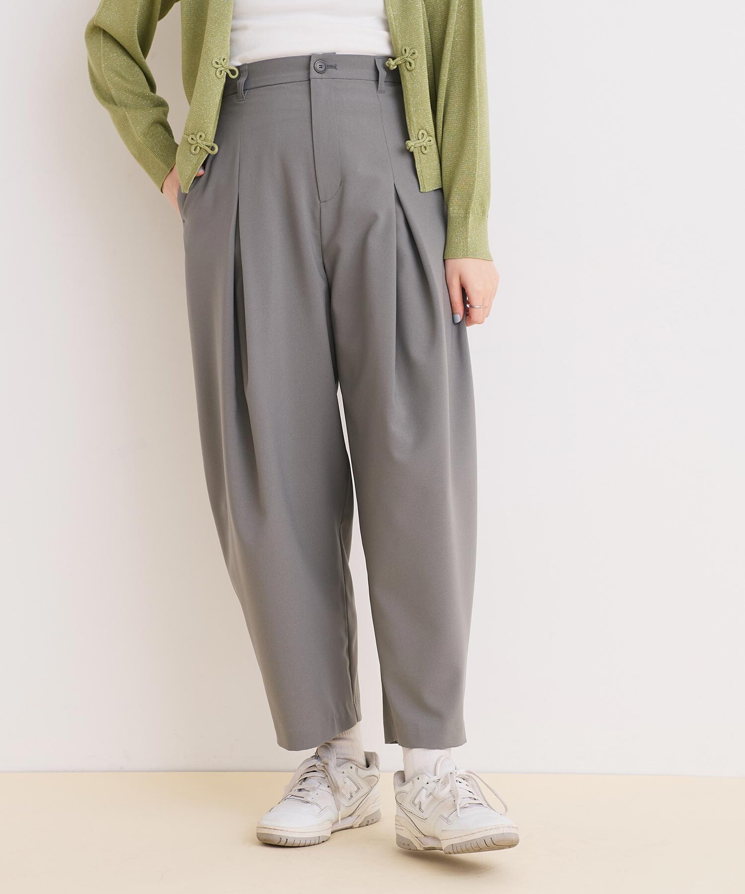 AMBIDEX Store ○BOX タックパンツ(F クロ): l'atelier du savon