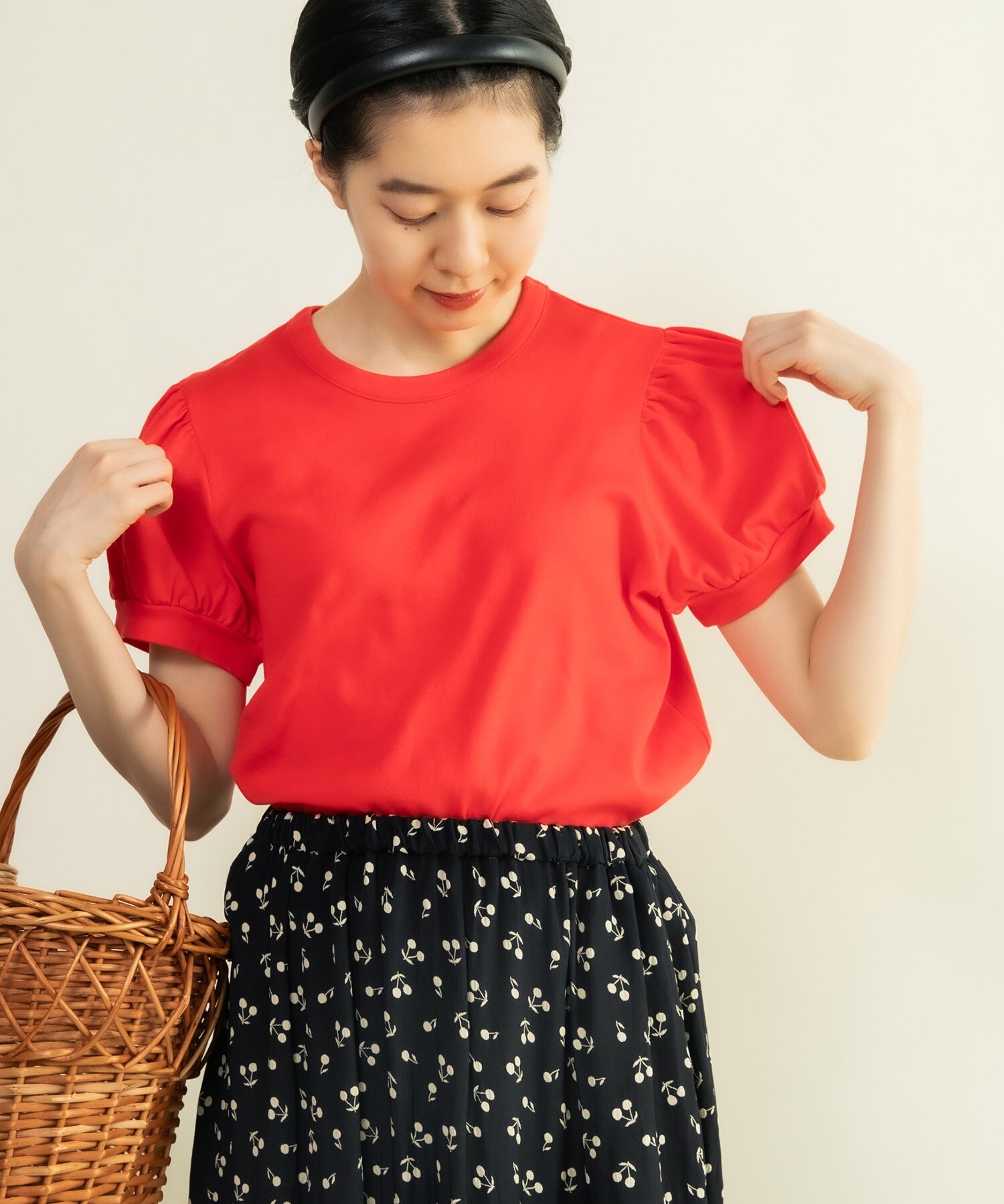 AMBIDEX Store ○連シルフライス パフスリーブTシャツ(F