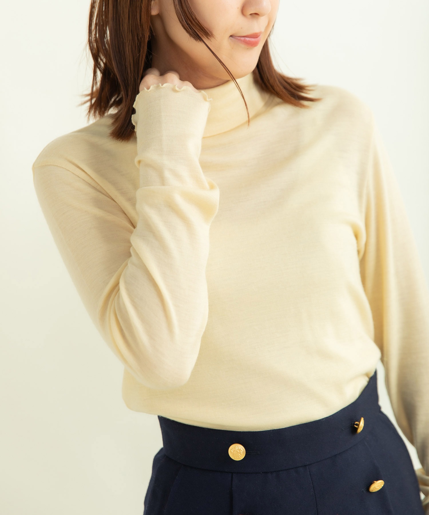 AMBIDEX Store ○WOOLフライス タートル(F キナリ): CHILD WOMAN