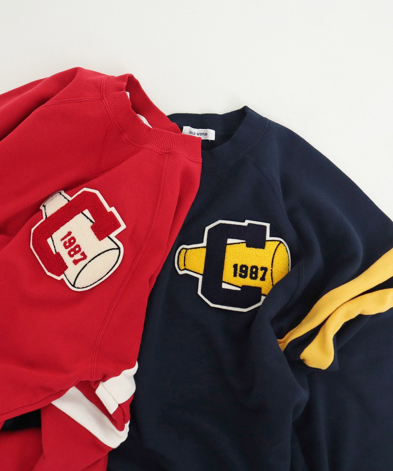 AMBIDEX Store ○30/10裏毛 相良ワッペンプルオーバー(F アカ): CHILD