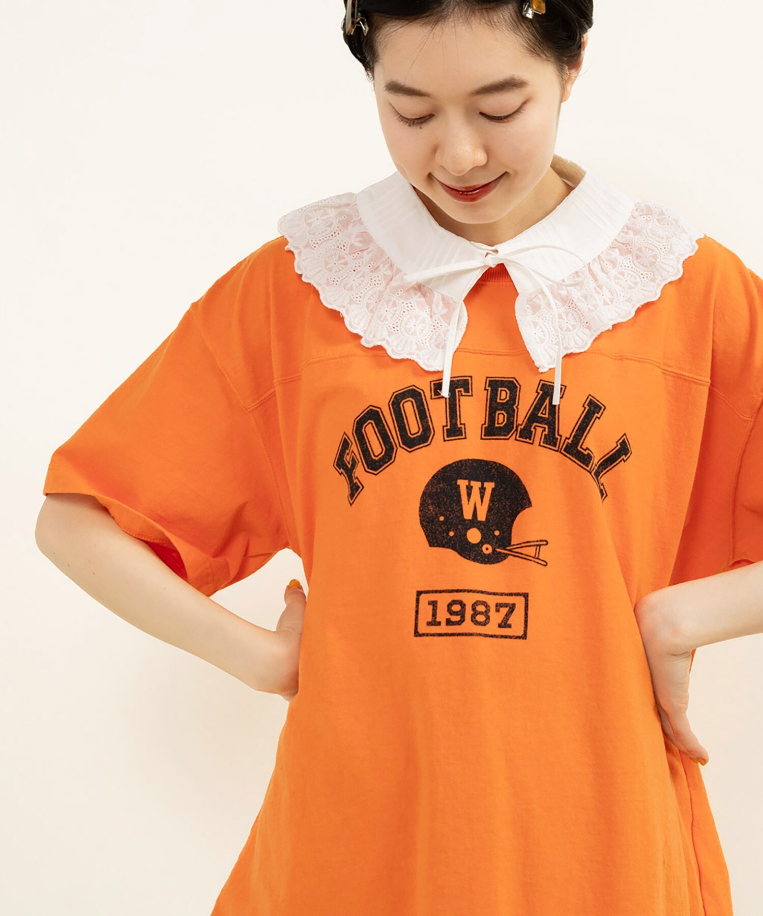 AMBIDEX Store ○○アメリカンドライ天竺 フットボールTシャツ