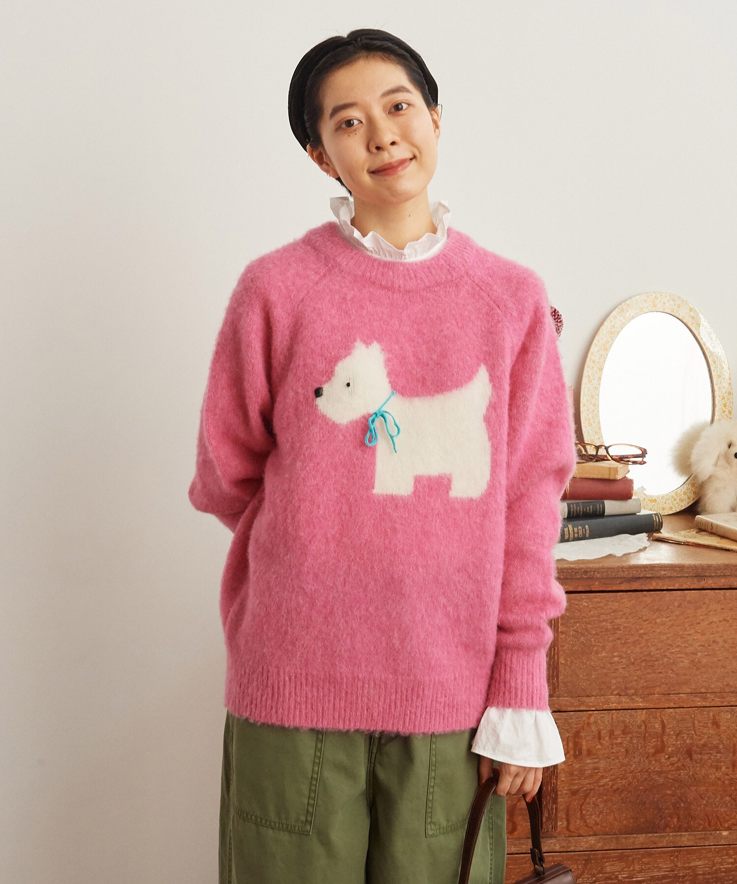 AMBIDEX Store △〇Islander起毛 テリアインターシャ プルオーバー(F コン): Dot and Stripes CHILD  WOMAN