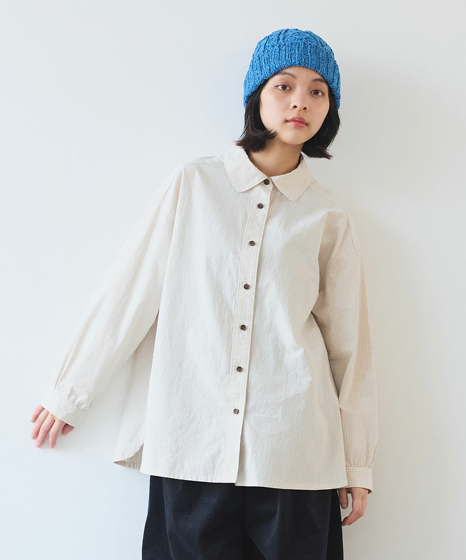 RIPVANWINKLE 亜麻　プルオーバーリネン長袖シャツ RIPVANWINKLE 亜麻 プルオーバーリネン長袖シャツ - メルカリ