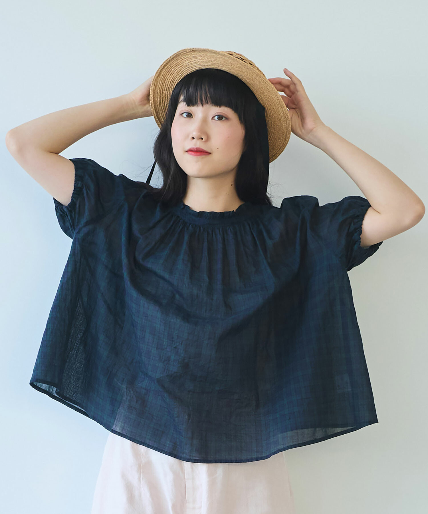 AMBIDEX Store 〇コットン / ローン チェックブラウス(F AMBIDEX Store 〇コットン / ローン チェックブラウス(F