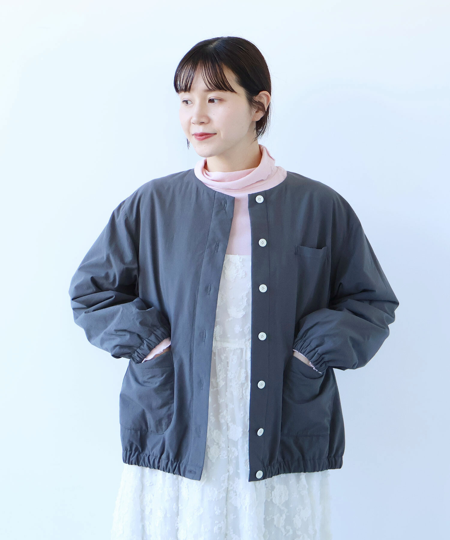 AMBIDEX Store 〇 100/- ブロード EDODAKI 中綿ブルゾン(F チャコール