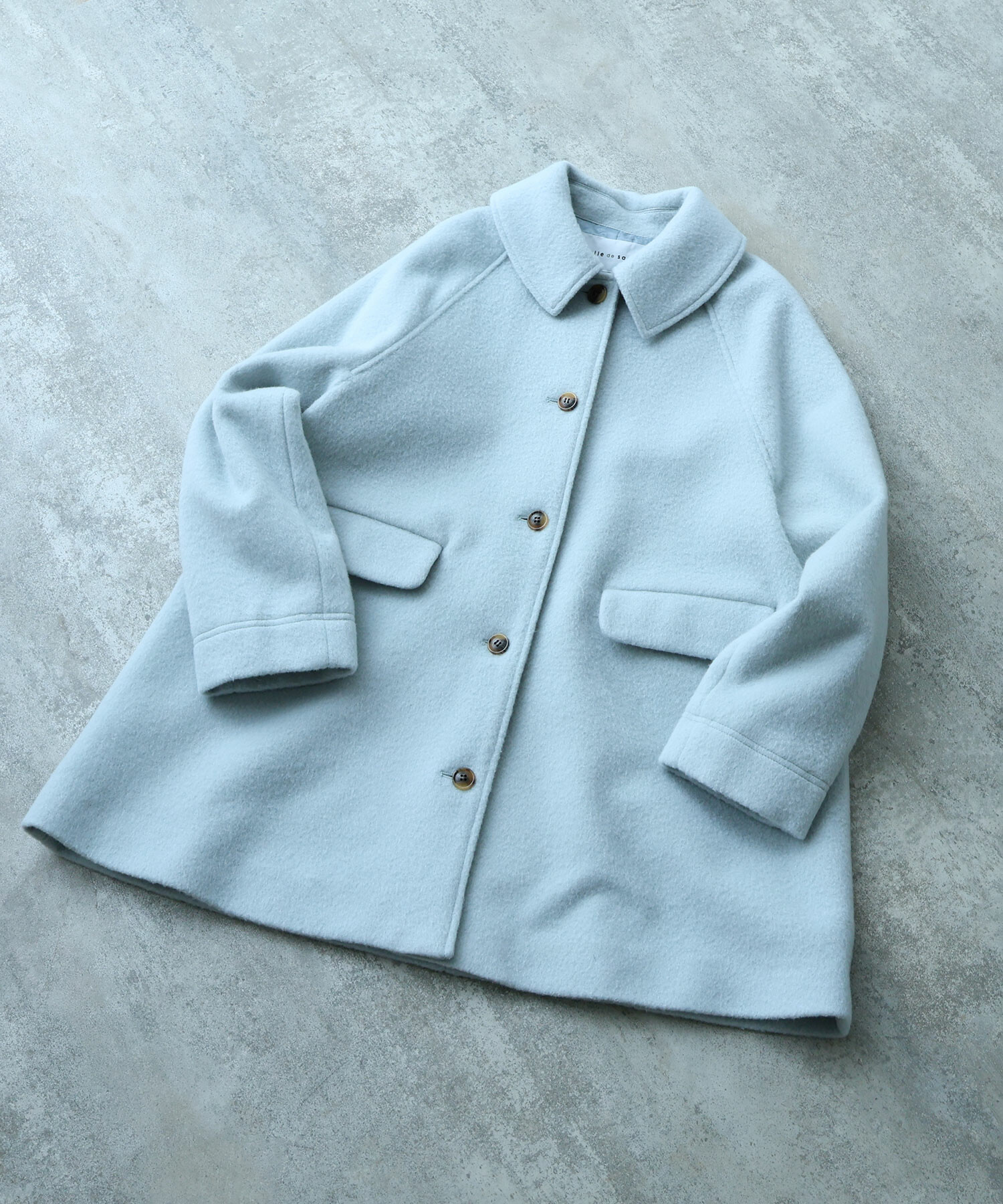 AMBIDEX Store 〇 モヘア / カシミア シャギー Aラインコート(F