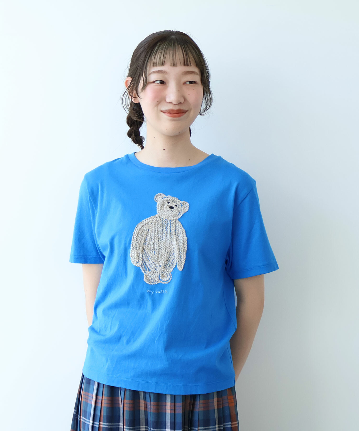 AMBIDEX Store ○ くまのぬいぐるみ 刺繍Tシャツ(F チャ): bulle de savon