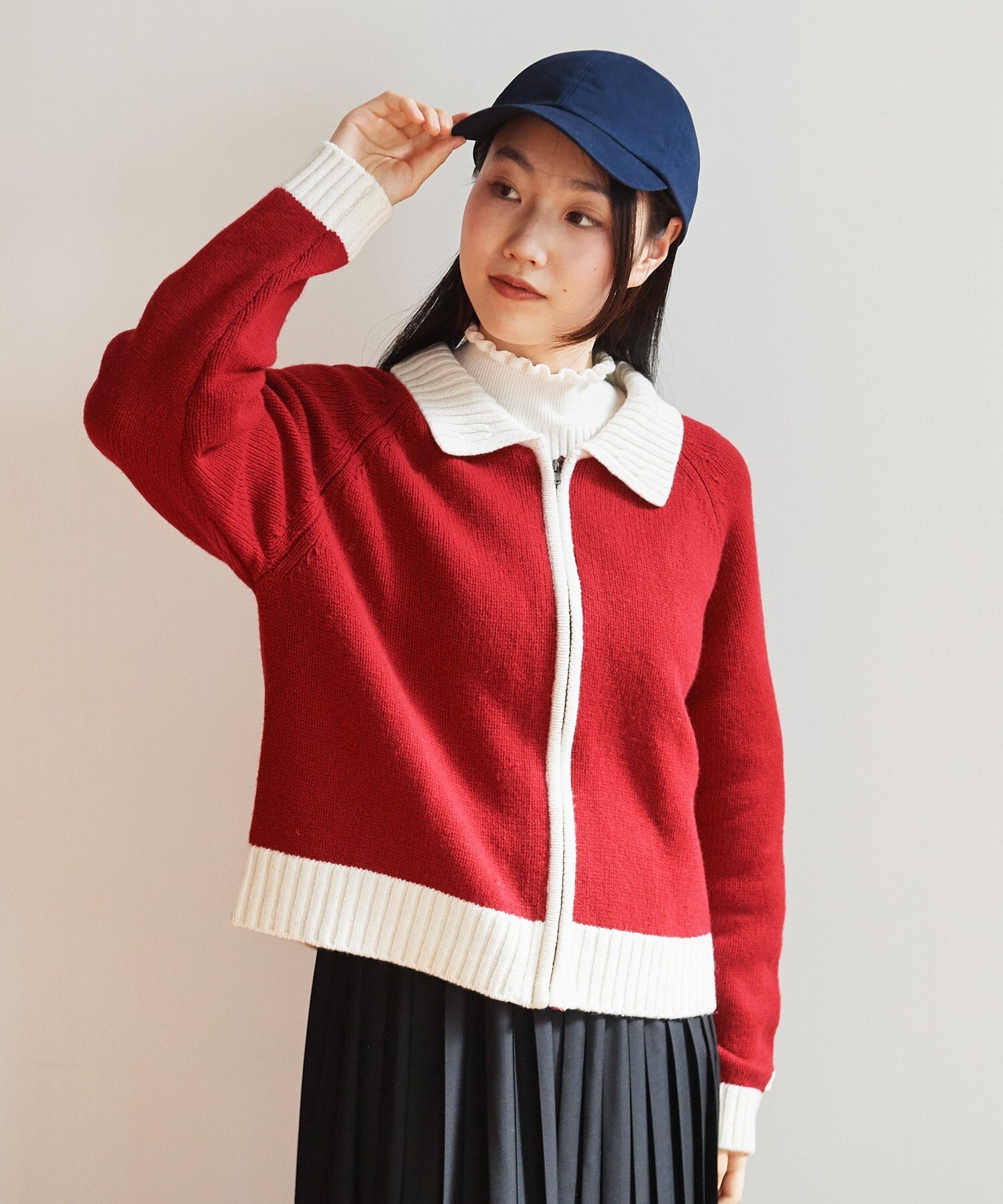 AMBIDEX Store ○NEW ENGLAND Knit ブルゾン(F コン): bulle de savon