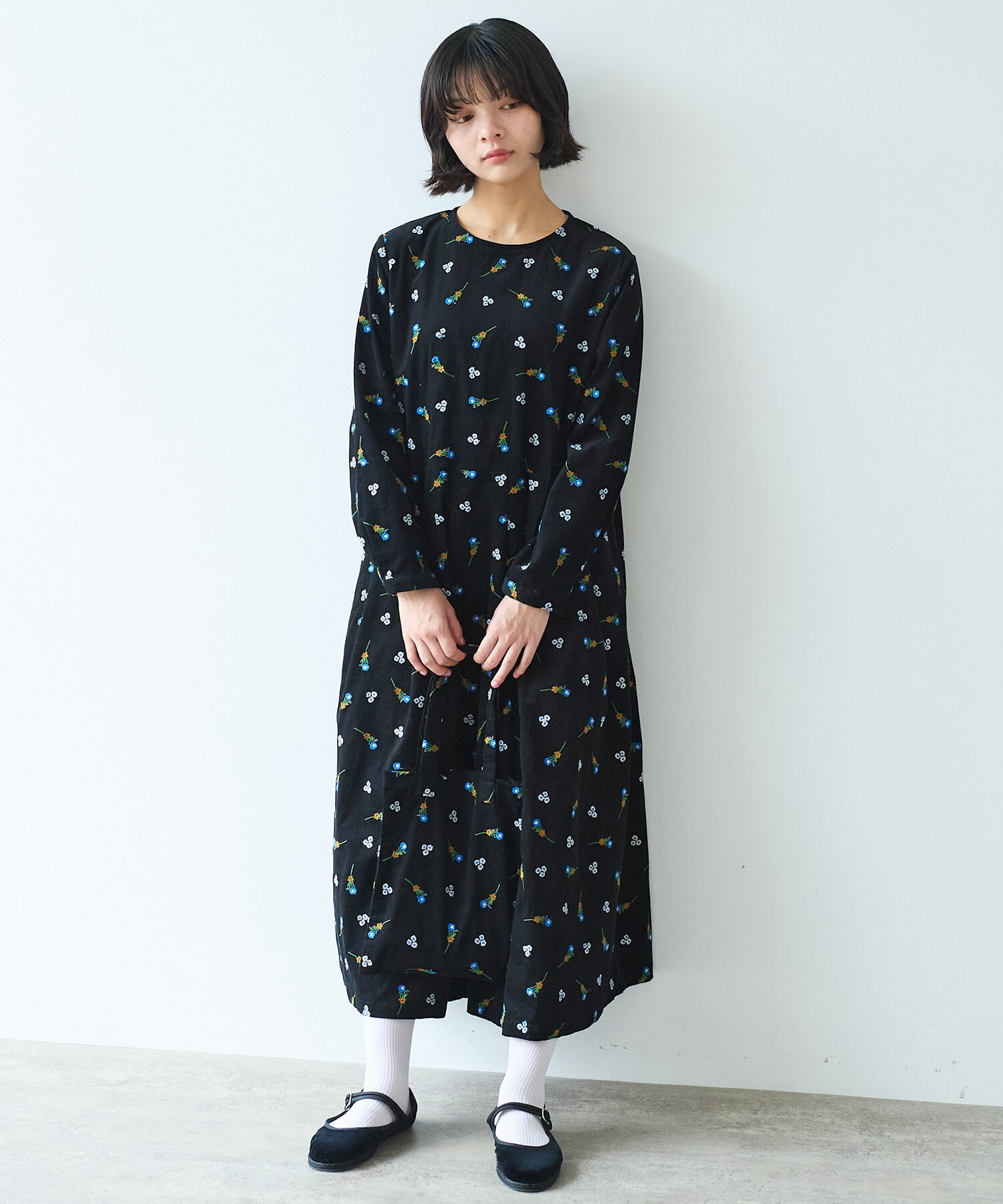 bulle de savon 金魚鉢ジャガードワンピース AMBIDEX Store 〇 fence ジャカード ワンピース(F クロ): bulle
