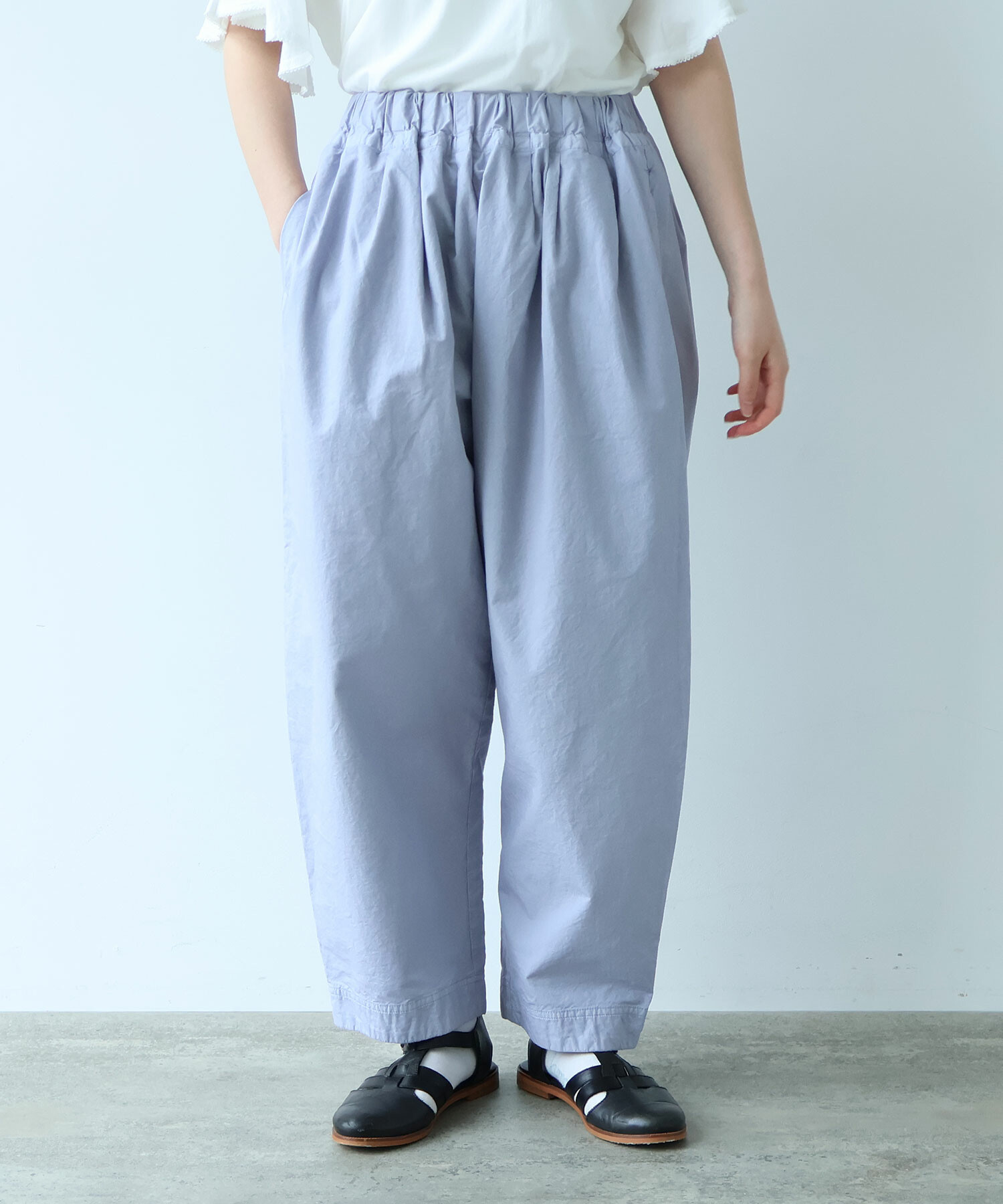 AMBIDEX Store 2/1 ツイル製品染め コクーンパンツ(F コン): bulle de
