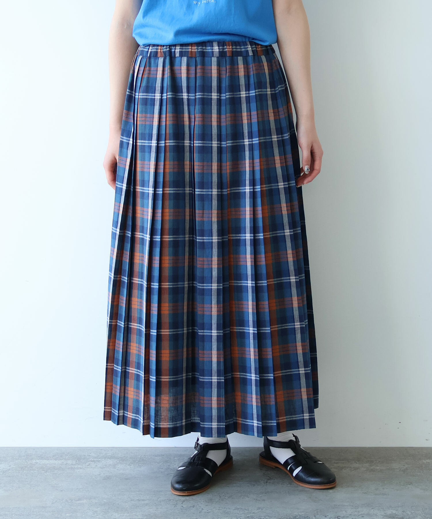 オレンジチェック model:166cm
