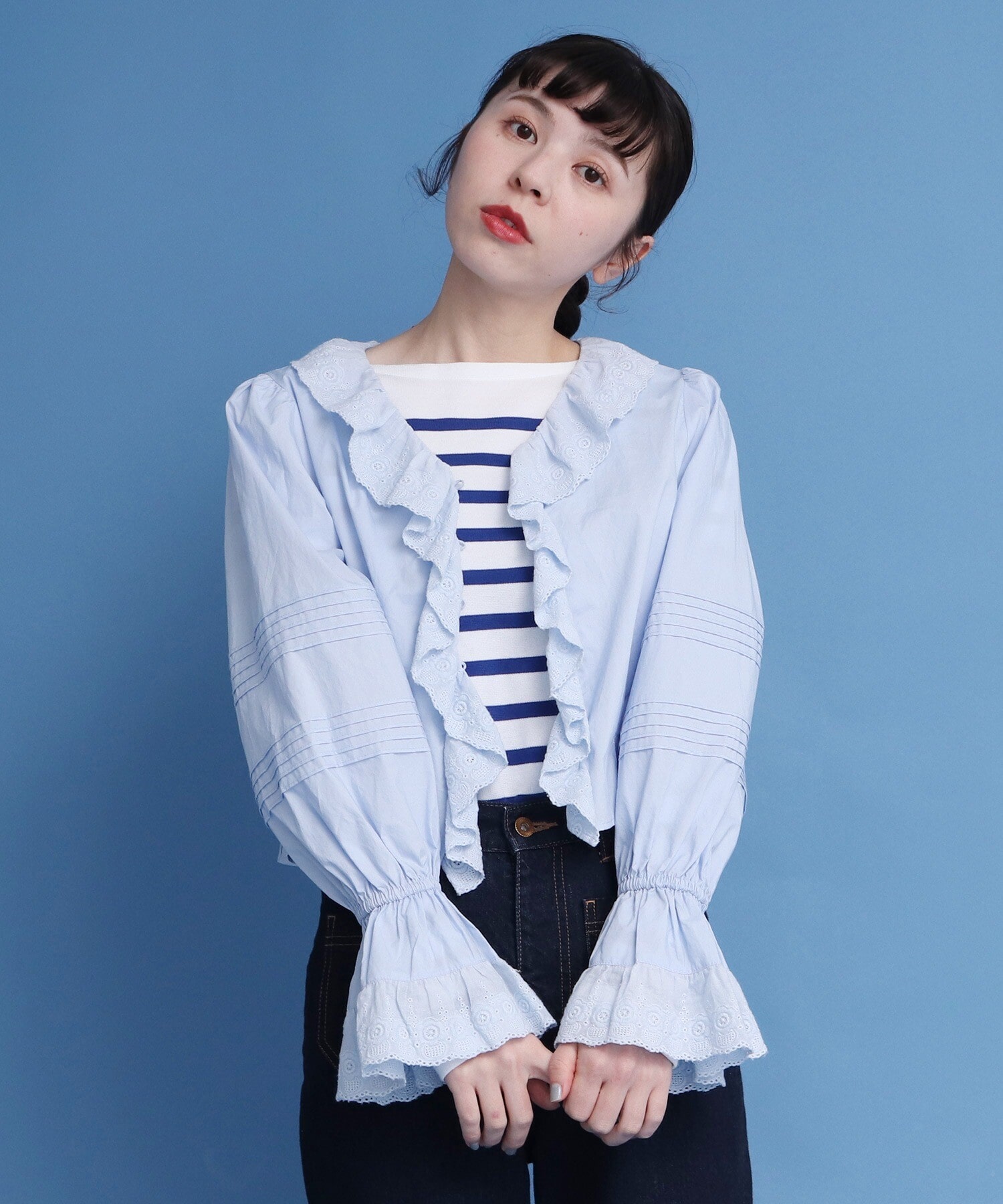 Dot and Stripes CHILD WOMAN ブラウス