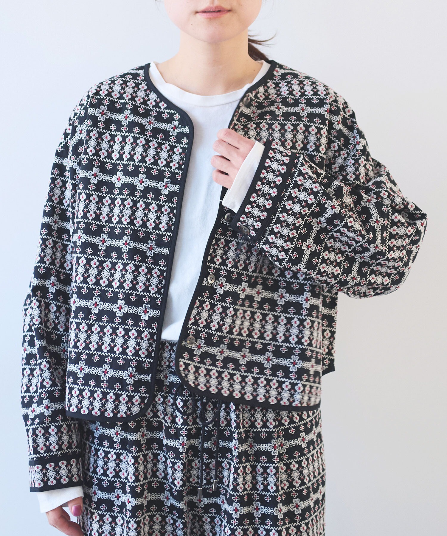AMBIDEX Store ○総刺繍haori 2way ブラウス(F コン): yuni