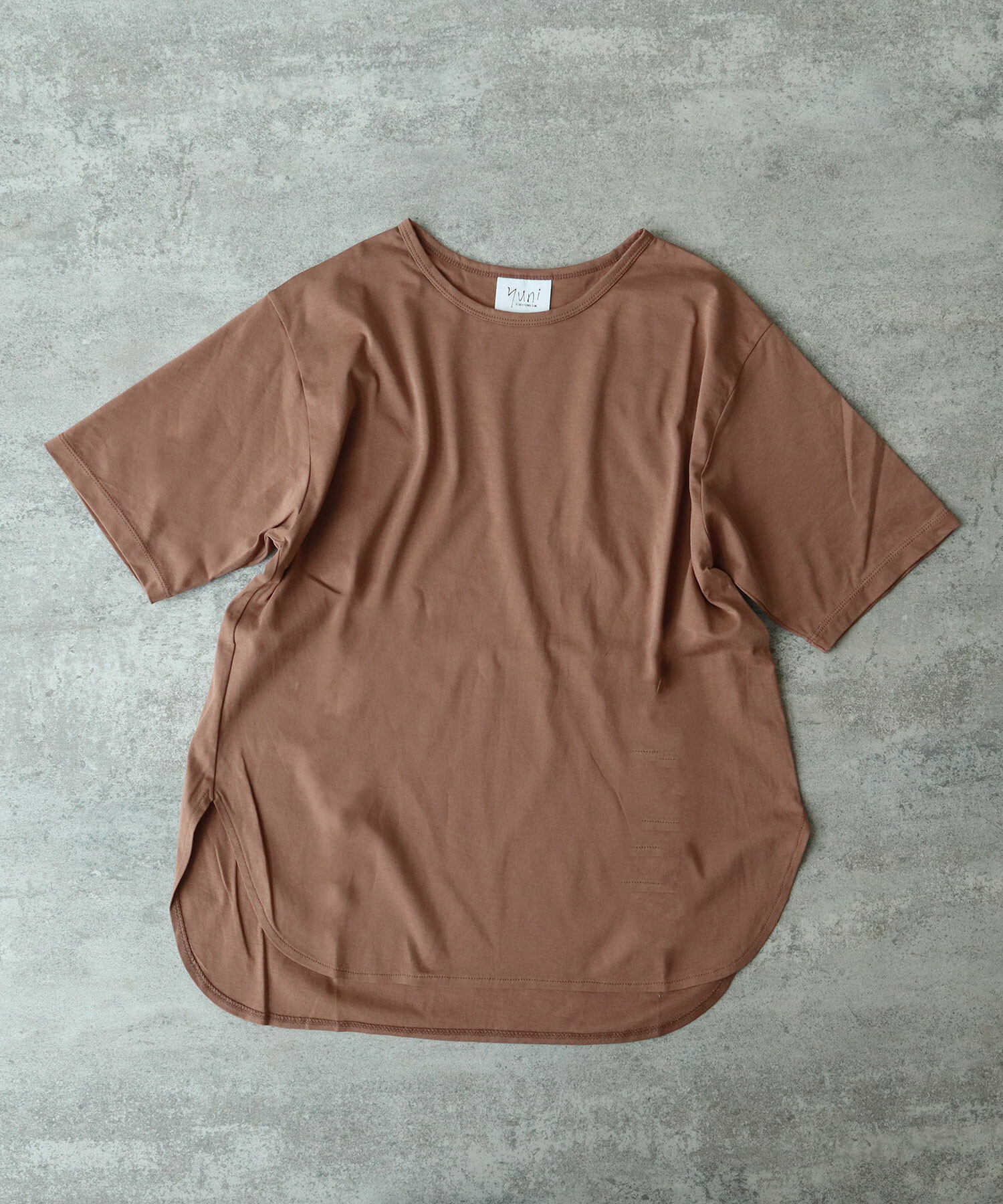 AMBIDEX Store △80/- スムース水起毛 半袖プルオーバー(F シロ