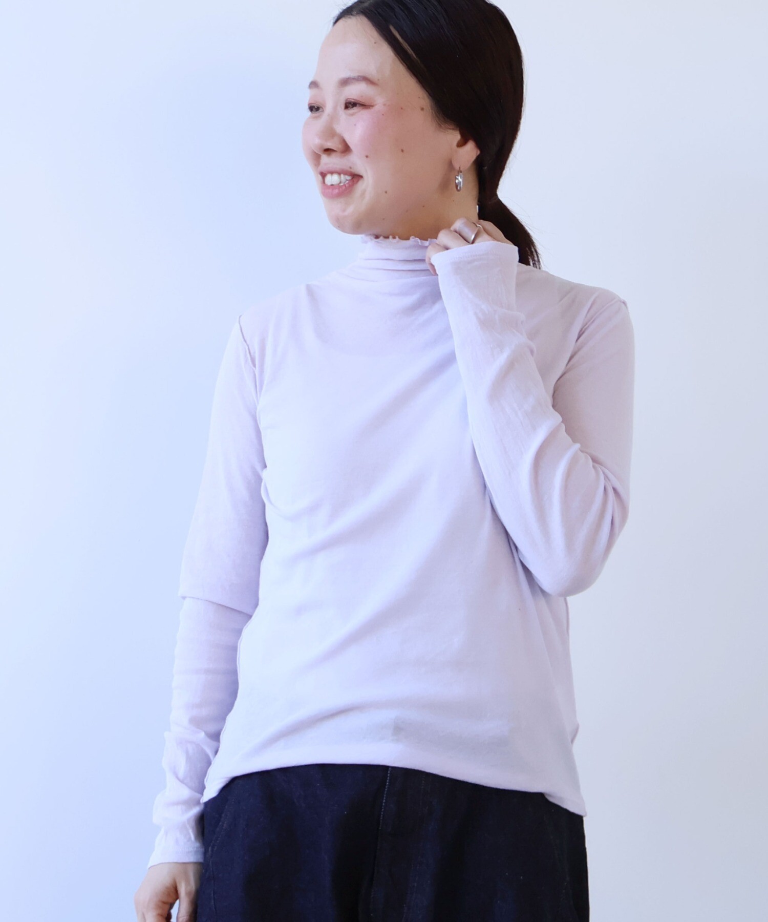 AMBIDEX Store △60 / - 強撚ストレッチフライス ハイネックプル