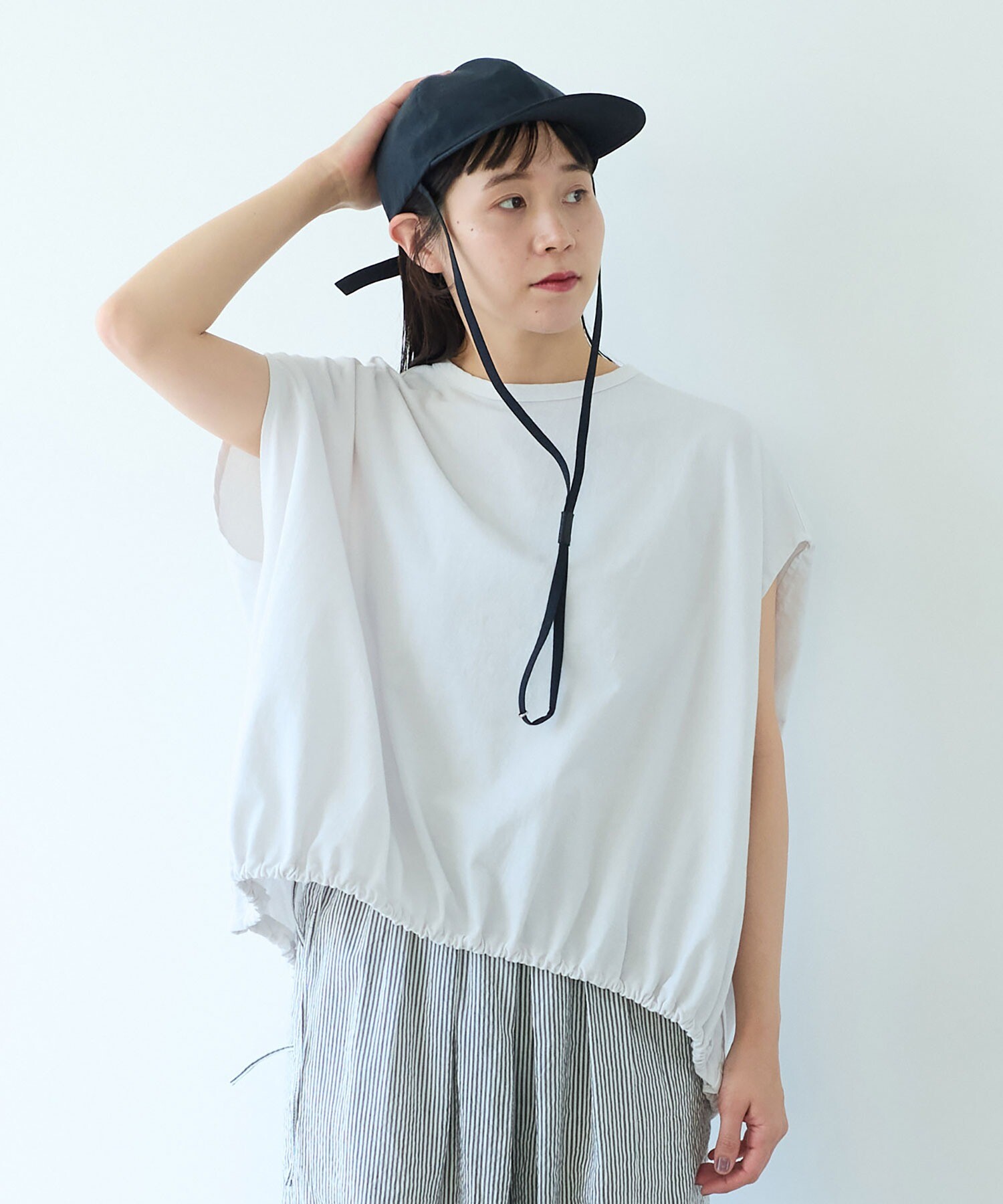 tシャツ ハイツイストコットン　プロダクトダイ　コクーンプルオーバー レディース AMBIDEX Store ○ハイツイストコットン プロダクトダイ コクーン