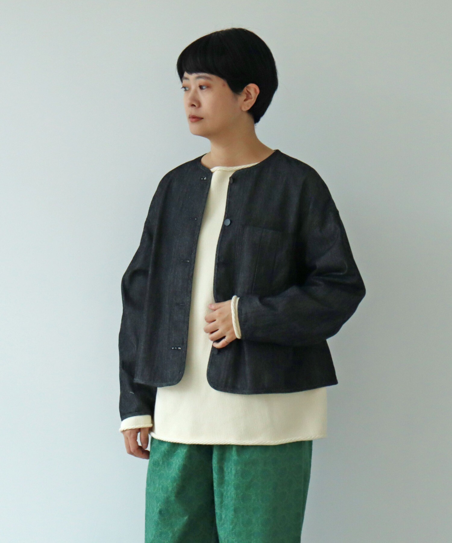 AMBIDEX Store ○10oz デニム haori ジャケット(F コン): yuni