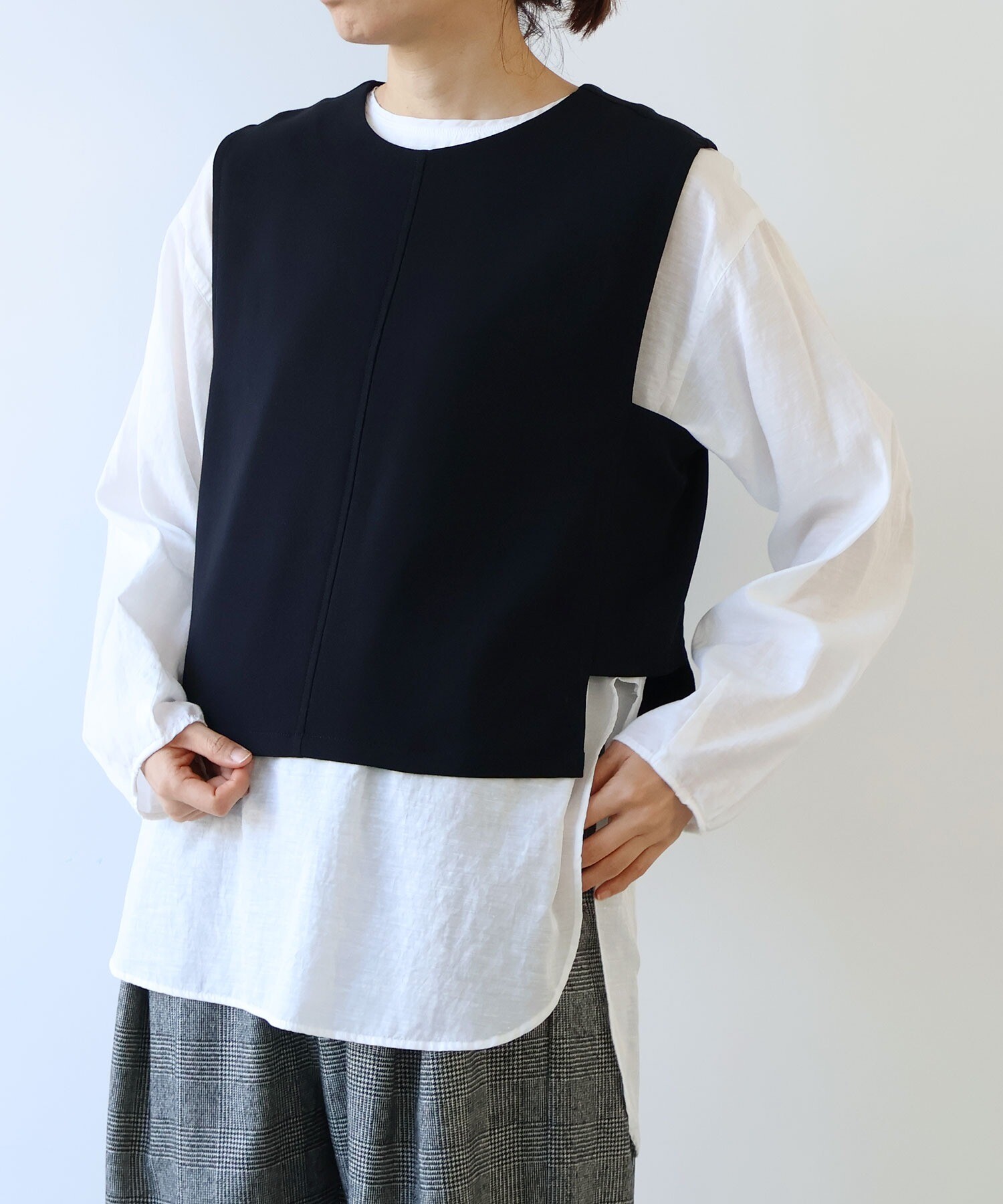 AMBIDEX Store レーヨンウール ベスト(F カーキ): yuni