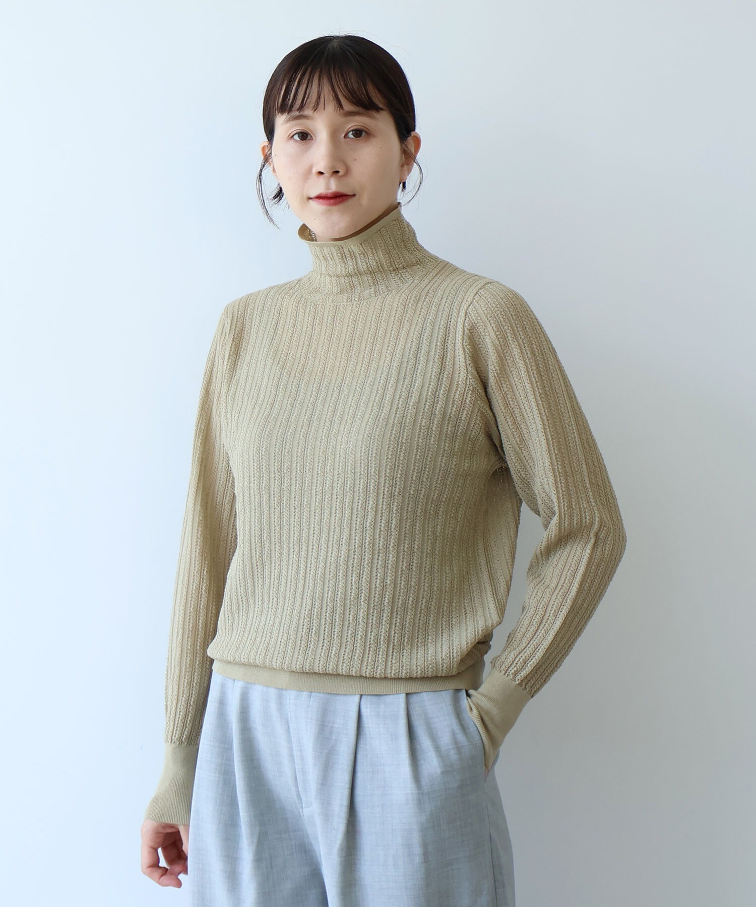 AMBIDEX Store 【予約販売】○コットン/ナイロン sheer stripes