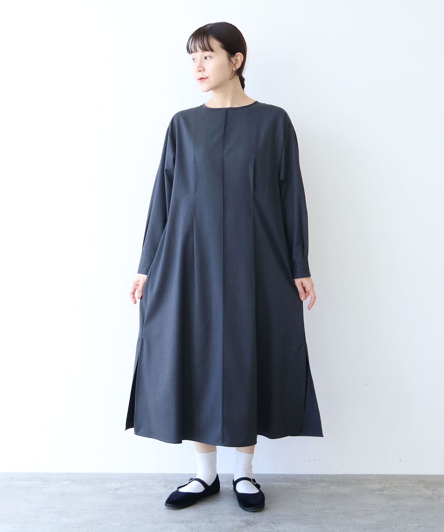 AMBIDEX Store ○super140ウールtackワンピース(F コン): yuni