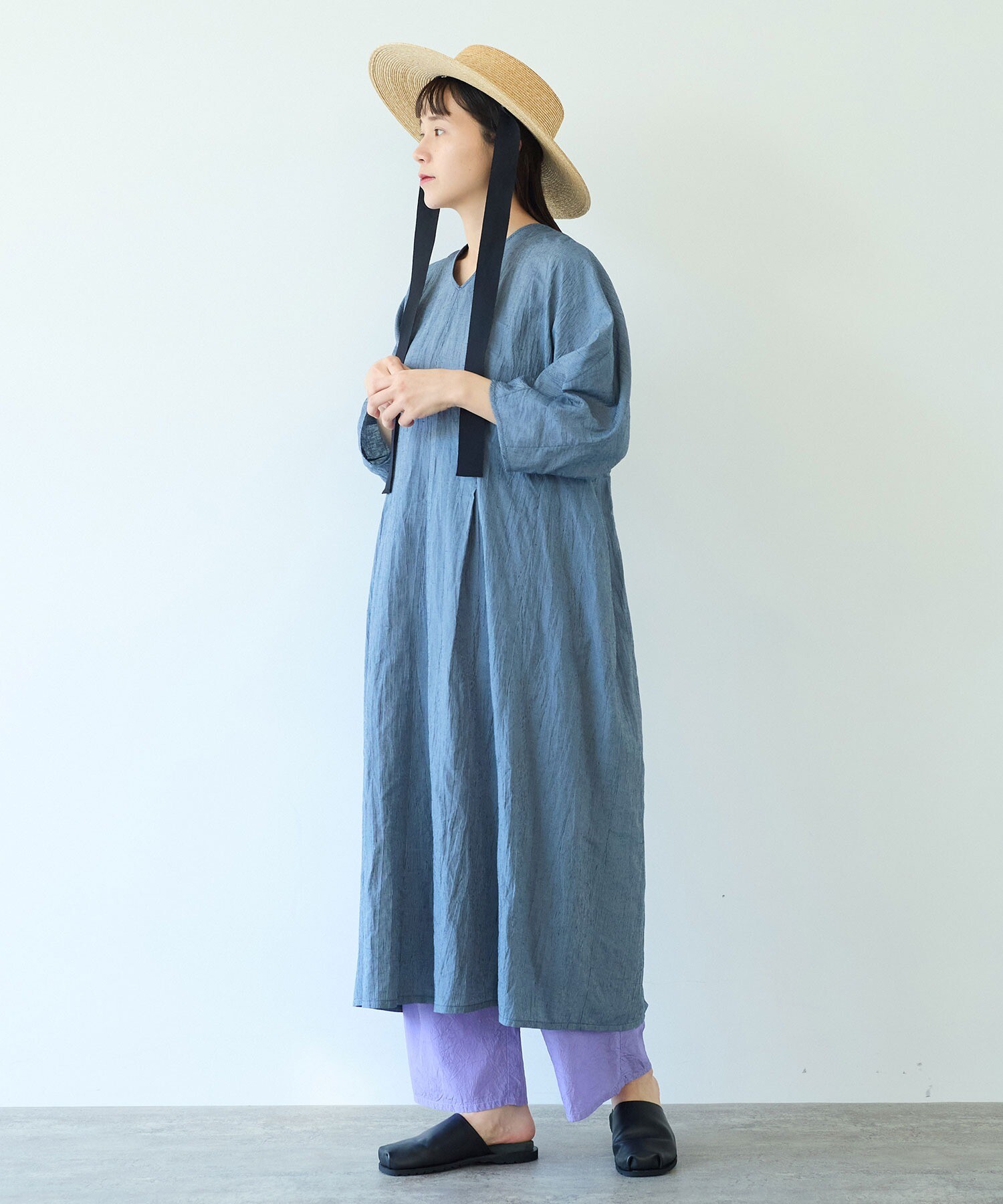 AMBIDEX Store 〇embroidery jacquard ワンピース(F キナリ