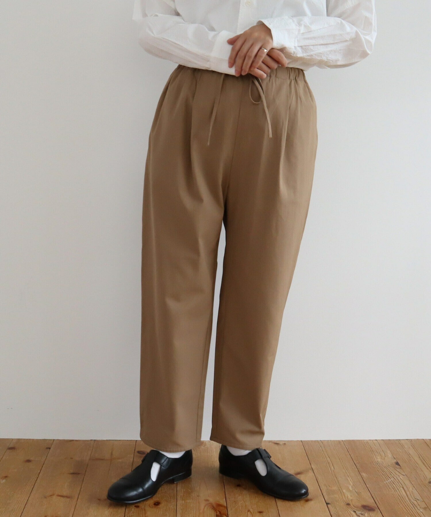 【オンラインショップ】 AMBIDEX Store 80/2強撚Cギャバ ベントヘムパンツ(S クロ): yuni 手提げ・レッスンバッグ・入園グッズ