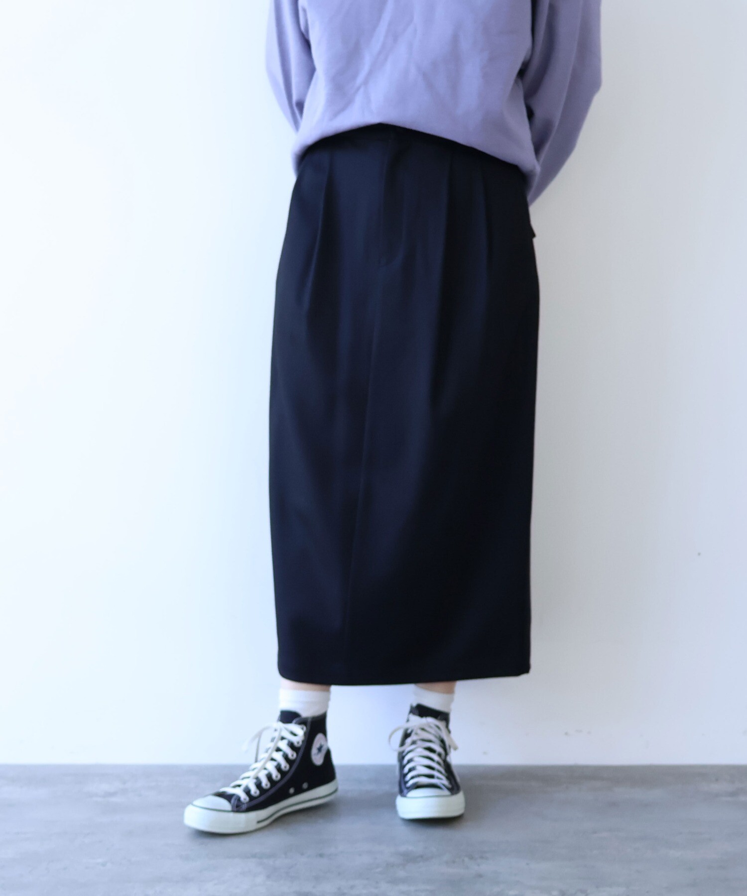 AMBIDEX Store washable wool コクーンスカート(F クロ): yuni