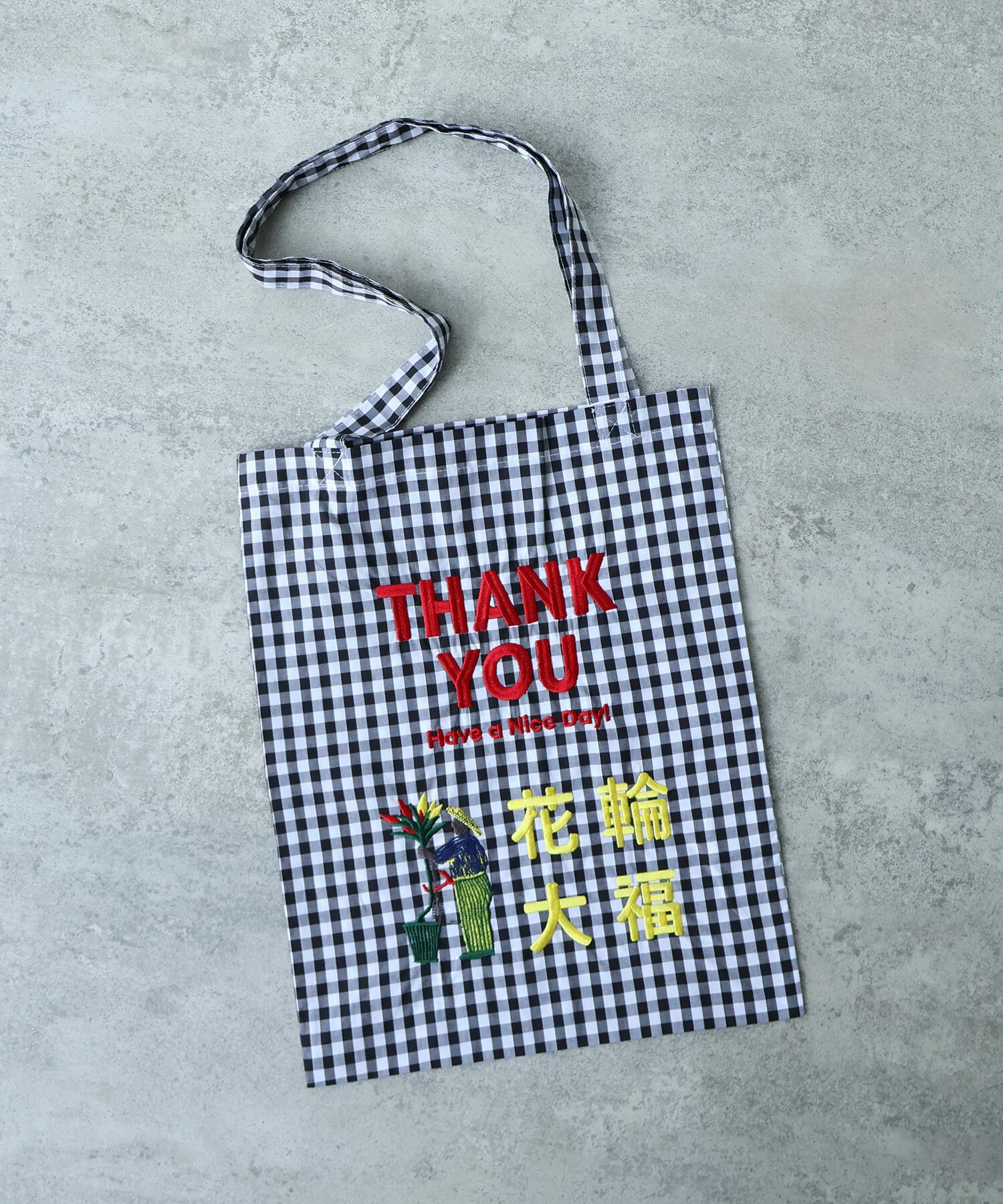 AMBIDEX Store 【yuni高輪OPEN記念】花輪大福刺繍 BAG(F シロ): yuni