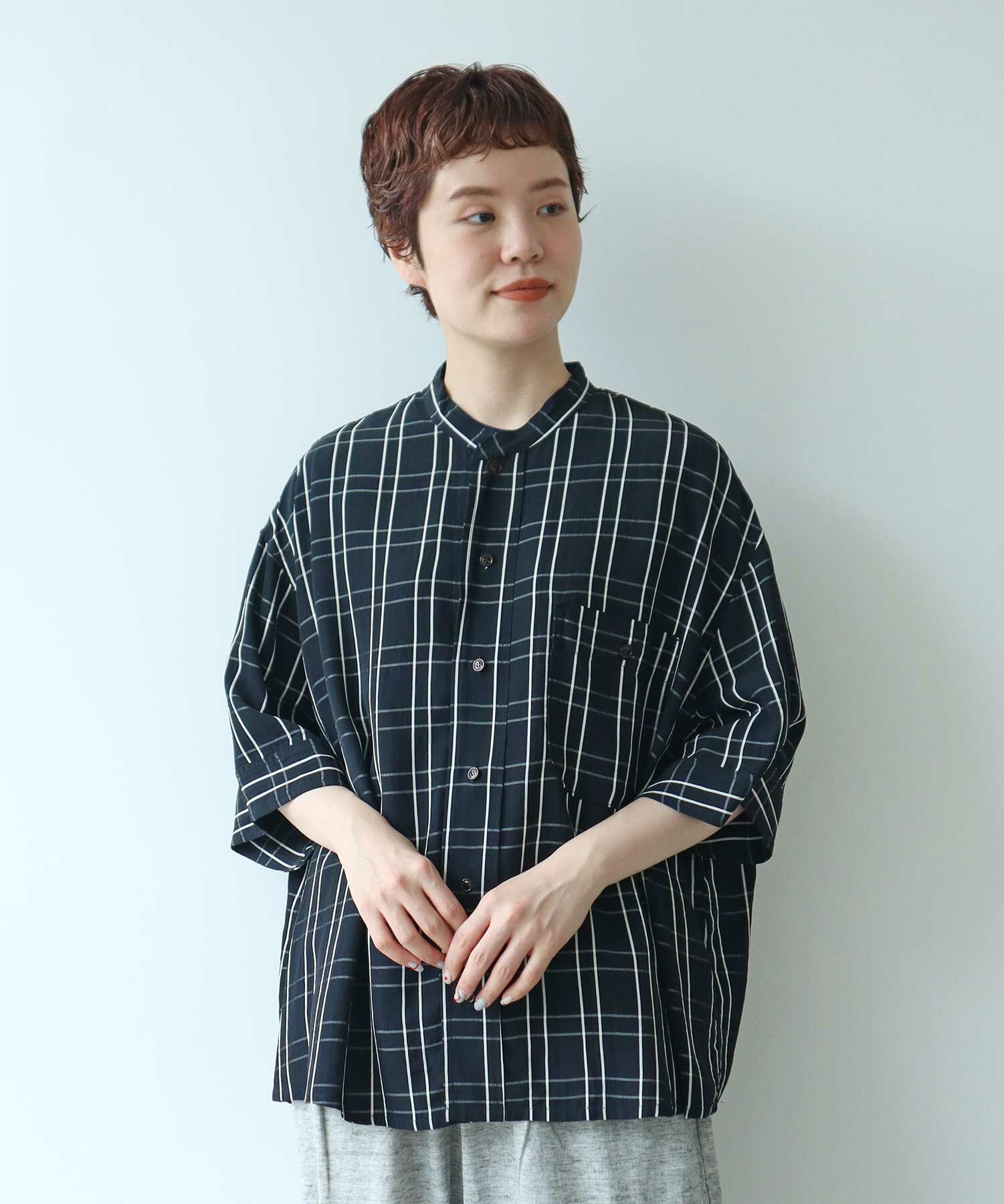 ASTRAET◆長袖シャツ/FREE/ポリエステル/BLK/5421-299-0248 Shirt｜TOPS｜アストラット（ASTRAET）｜WOMEN｜2024年春