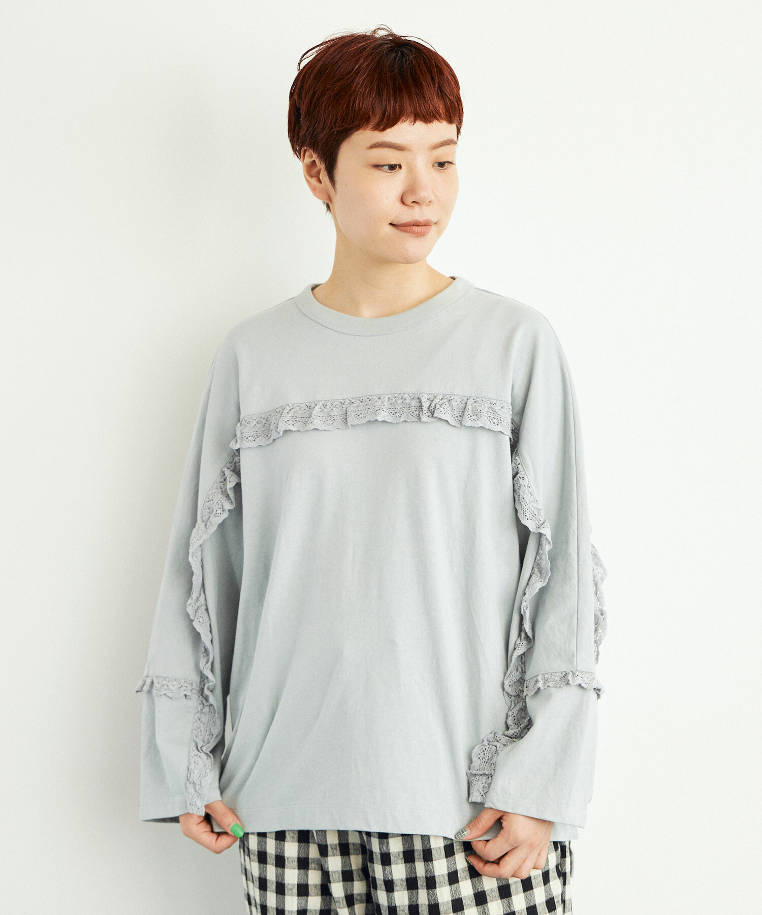 BLUE GREY model:164cm