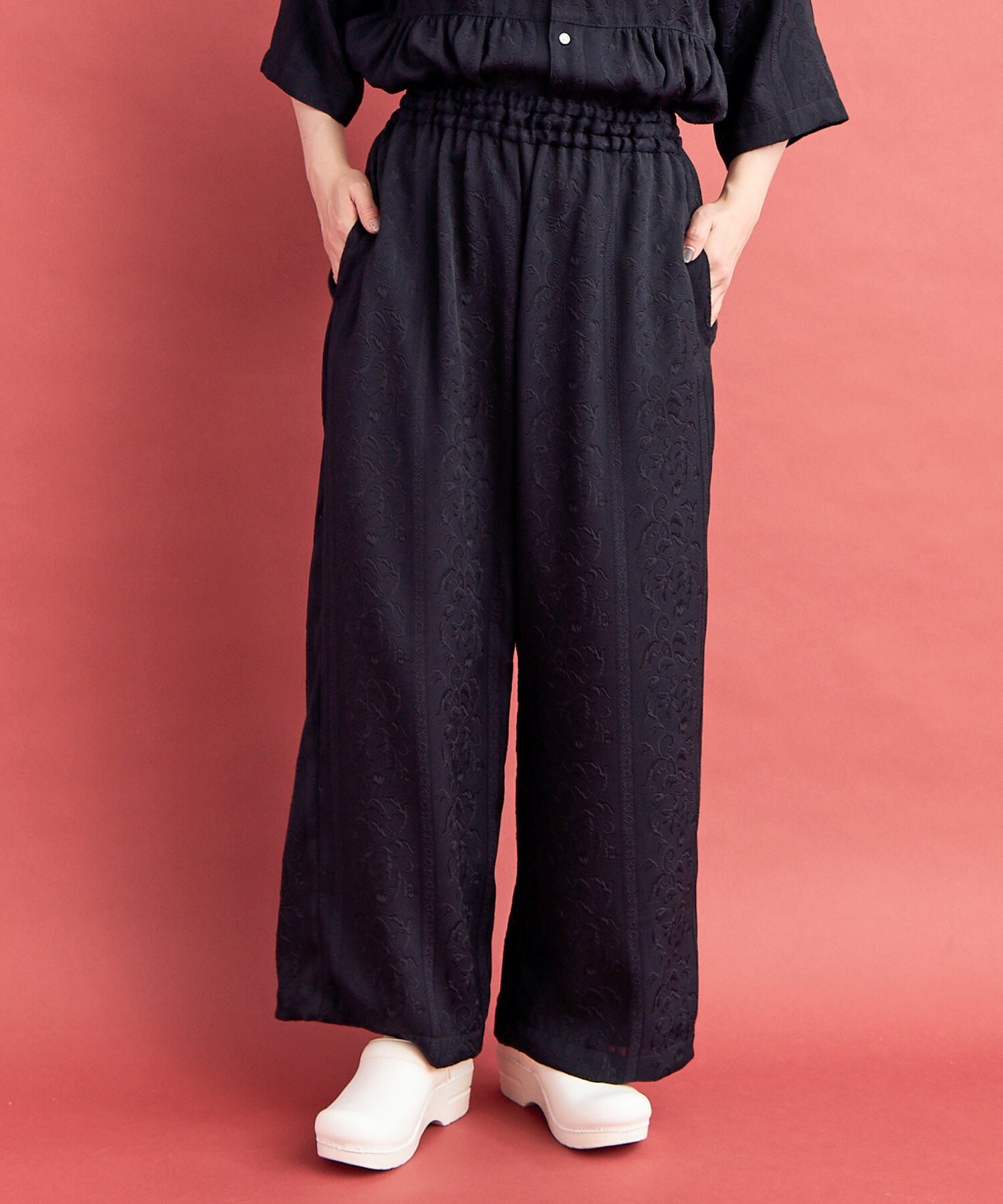 AMBIDEX Store ○botanical stripe パンツ(F NAVY): FLAT-cic-HATENA