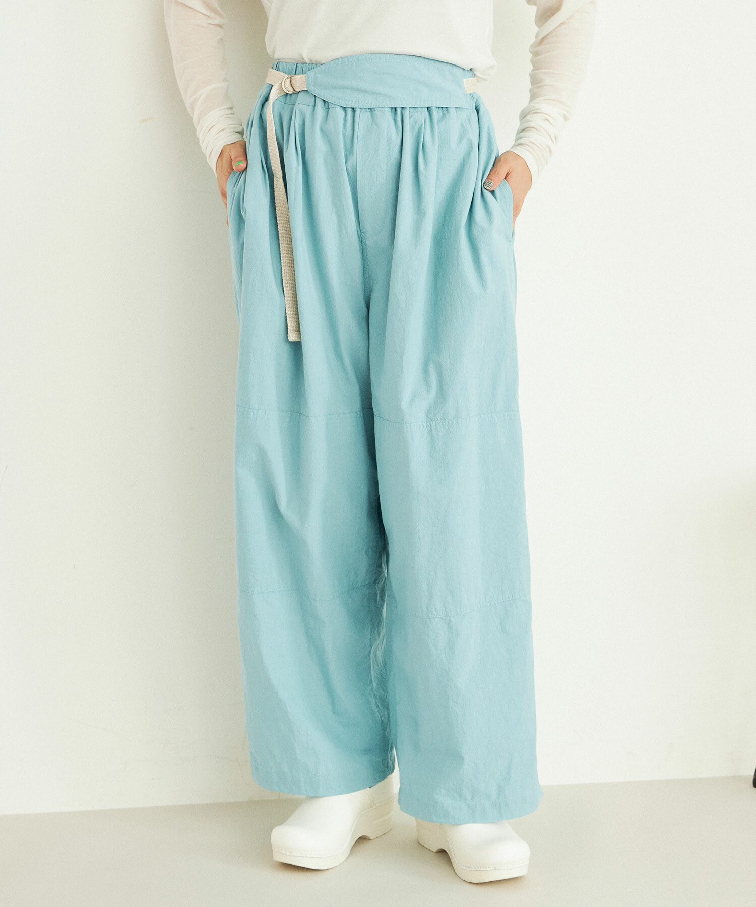 AMBIDEX Store ○ORGANIC LIP-STOP GURKA パンツ(F WHITE): buoybuoy