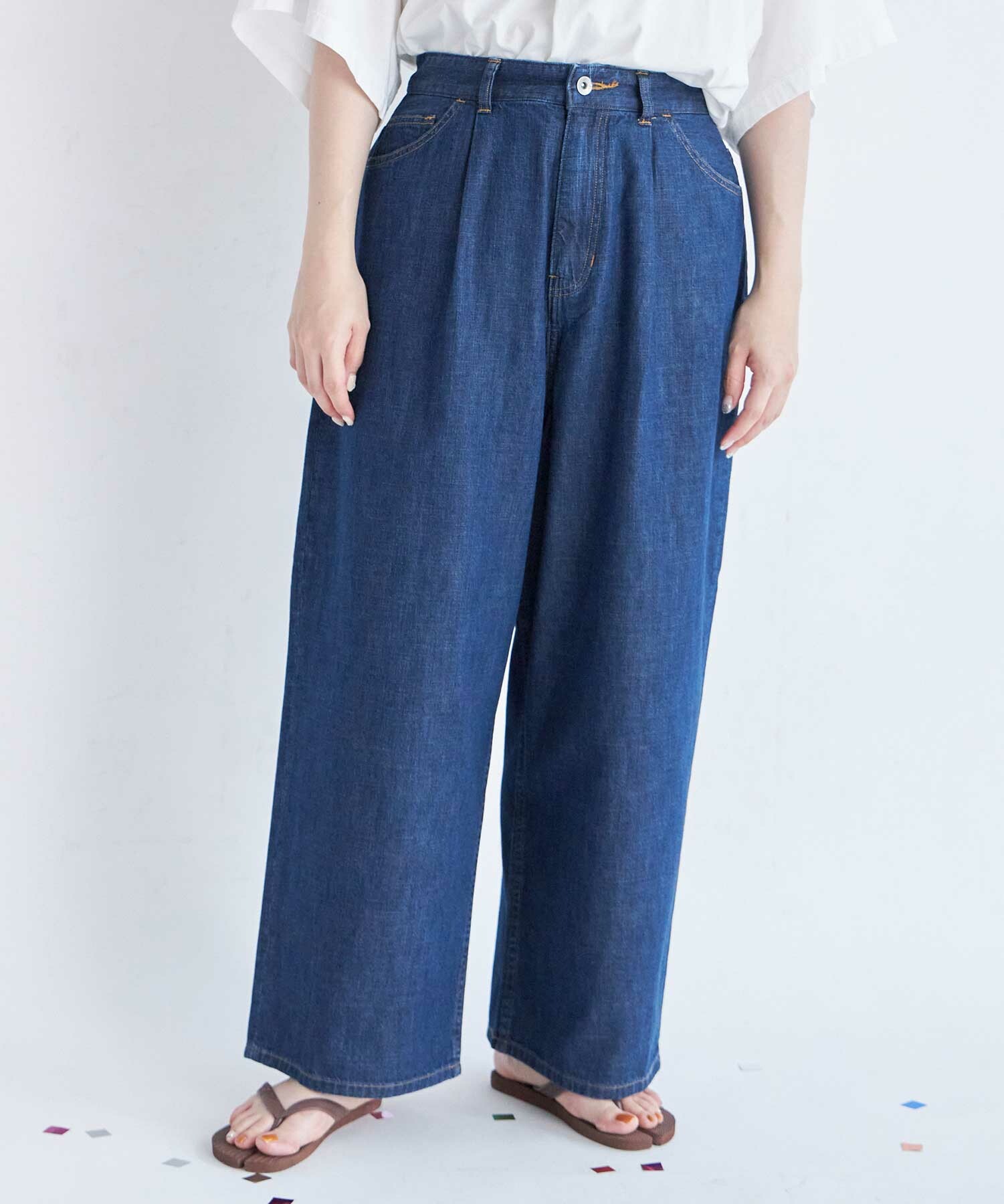 AMBIDEX Store ○8ozDENIM 5pocket SPINDLE パンツ(F INDIGO