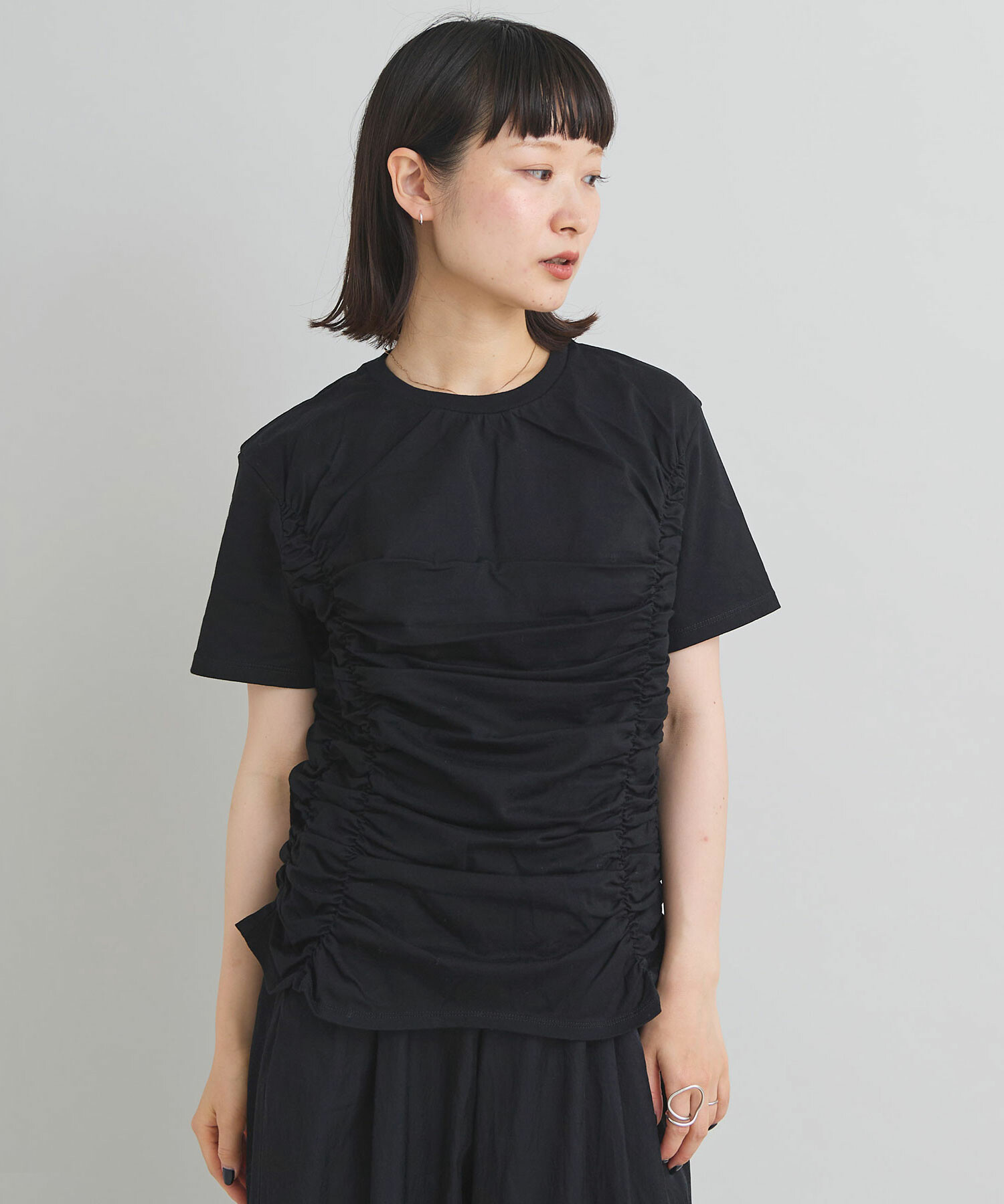 AMBIDEX Store 〇スワイ天竺 ラウンドシャーリング Tシャツ(F