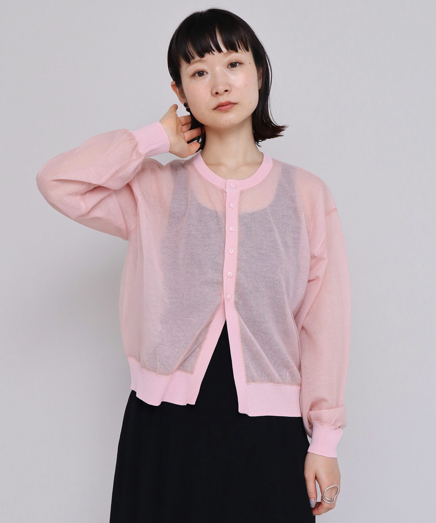 AMBIDEX Store △○80satin frill ケープ(F CHARCOAL): FLAT-cic