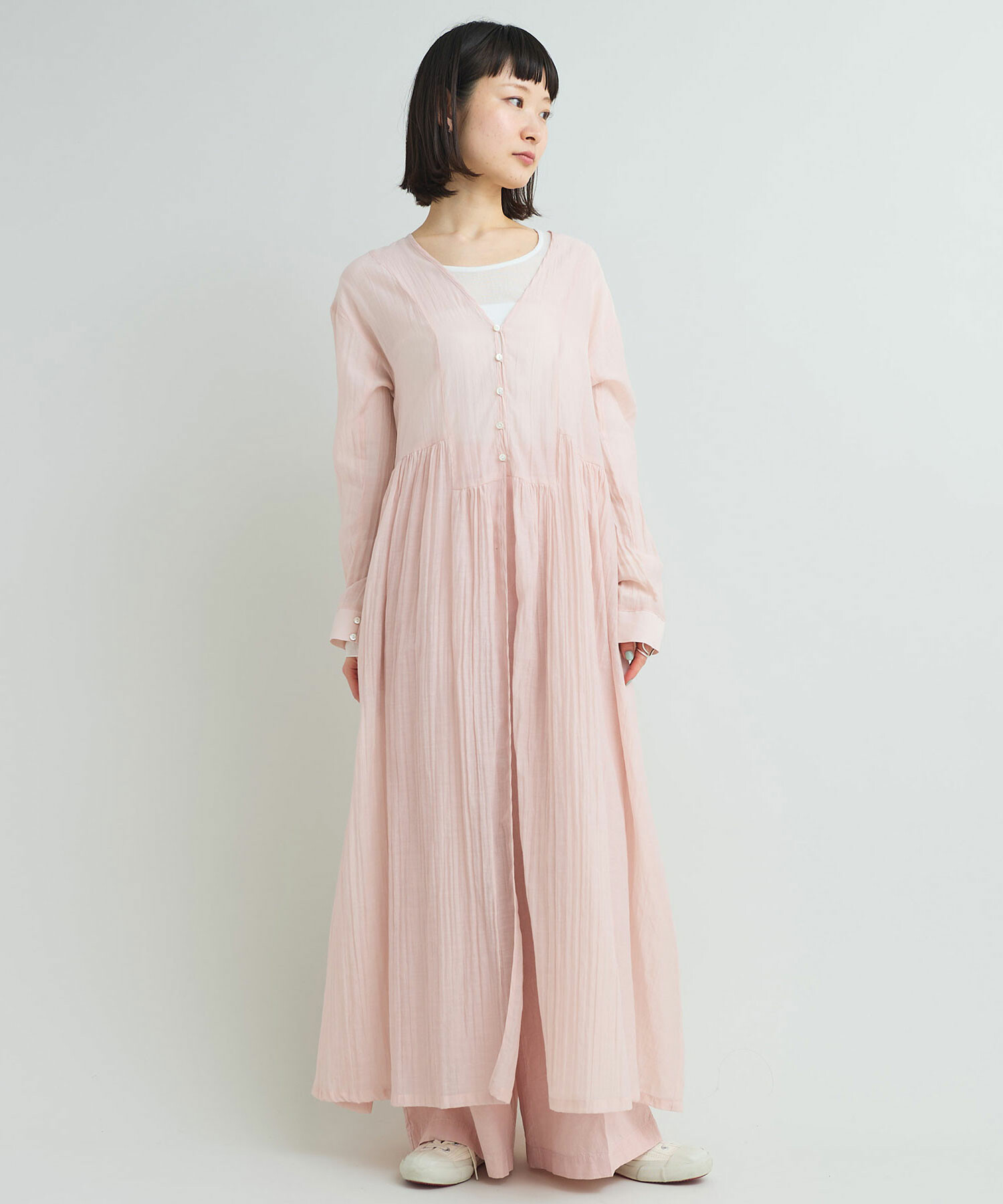 Capunx Ongis Nade　RK1　合皮　ロング　その2 ねじりスリーブカノコワンピース Petit Honfleur｜クロスプラス公式