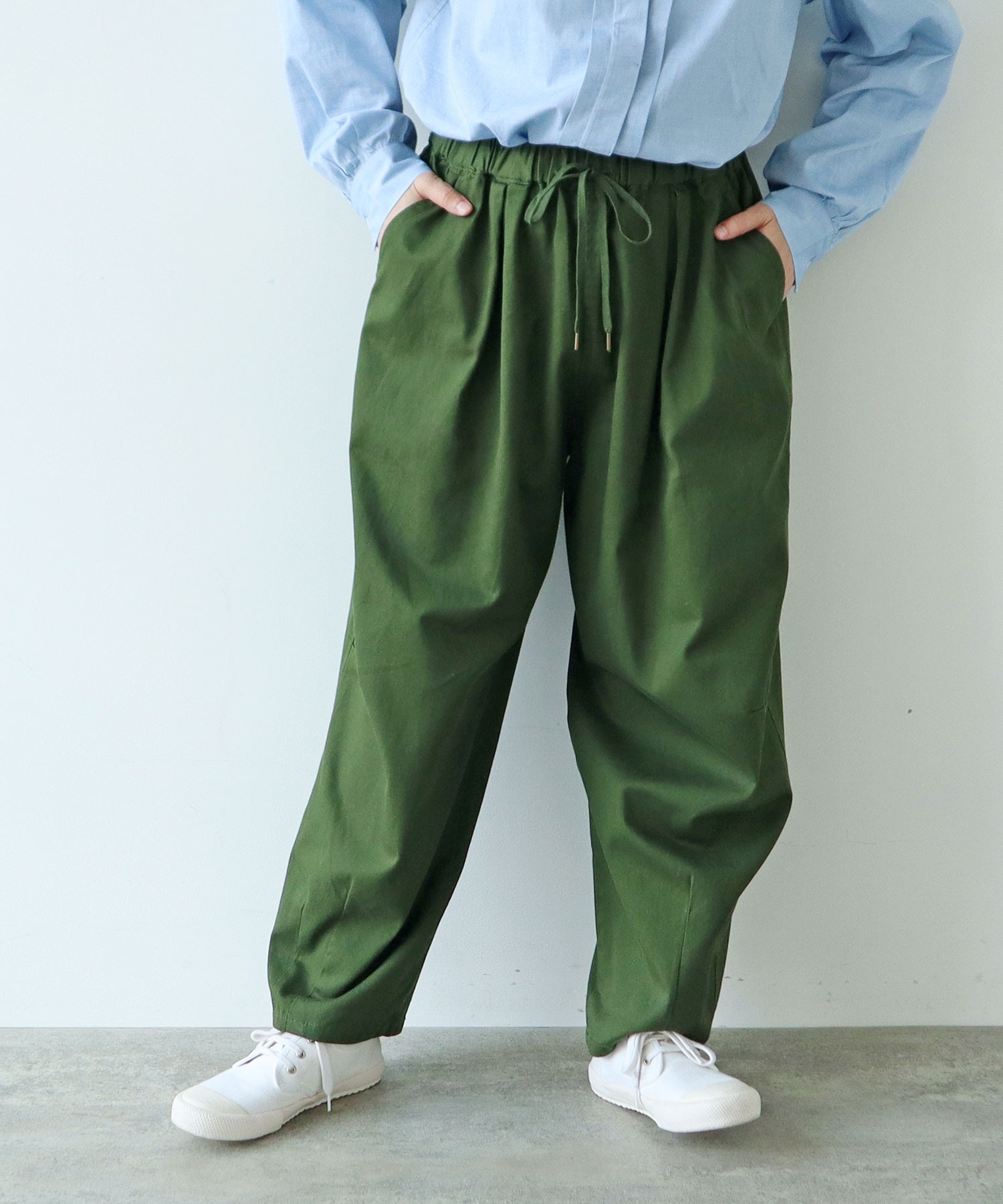 AMBIDEX Store △○コットンツイル ボリュームパンツ(F ベージュ): PAR ICI