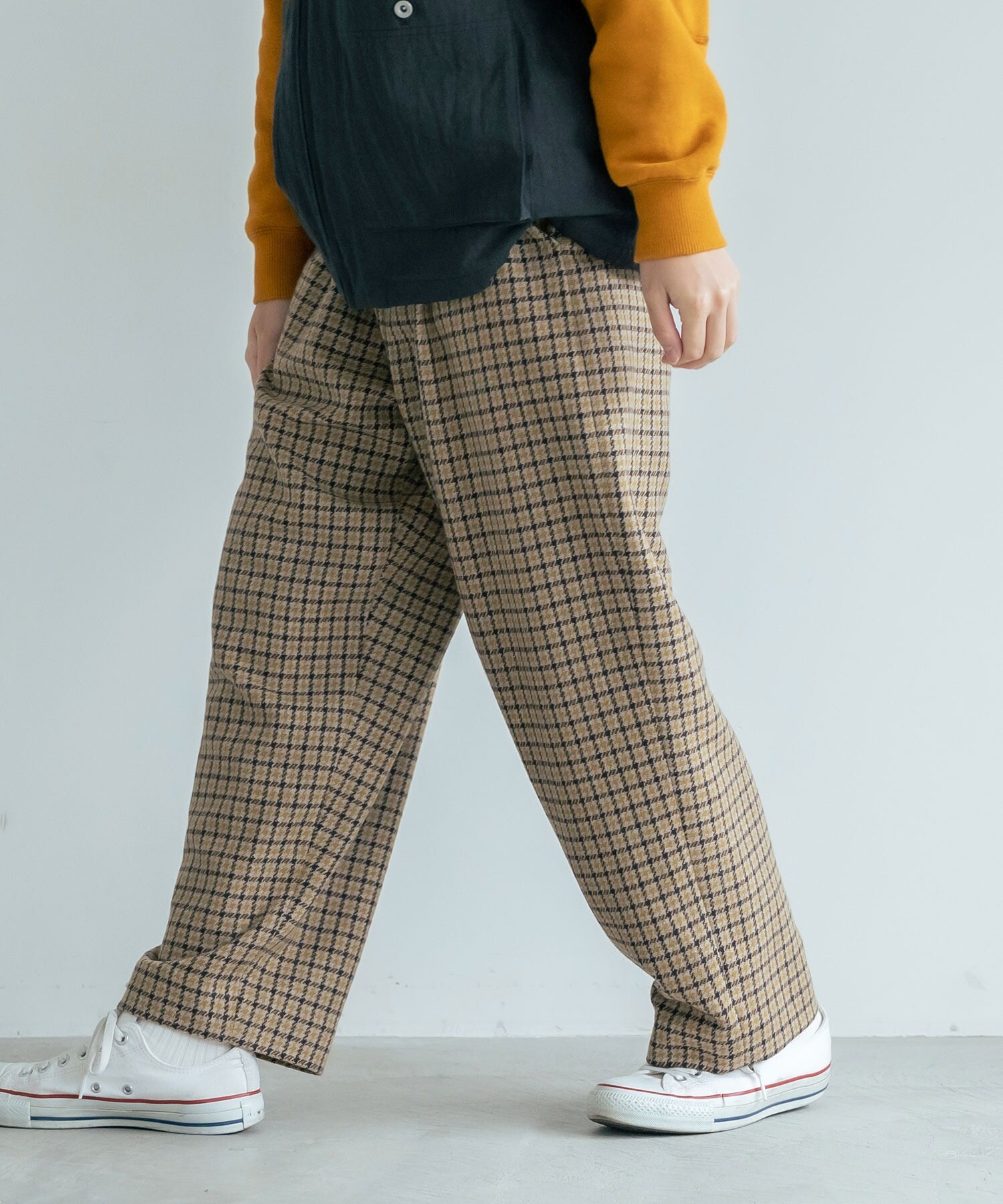 AMBIDEX Store 【予約販売】〇ウール チェックタックパンツ(F グリーン ...