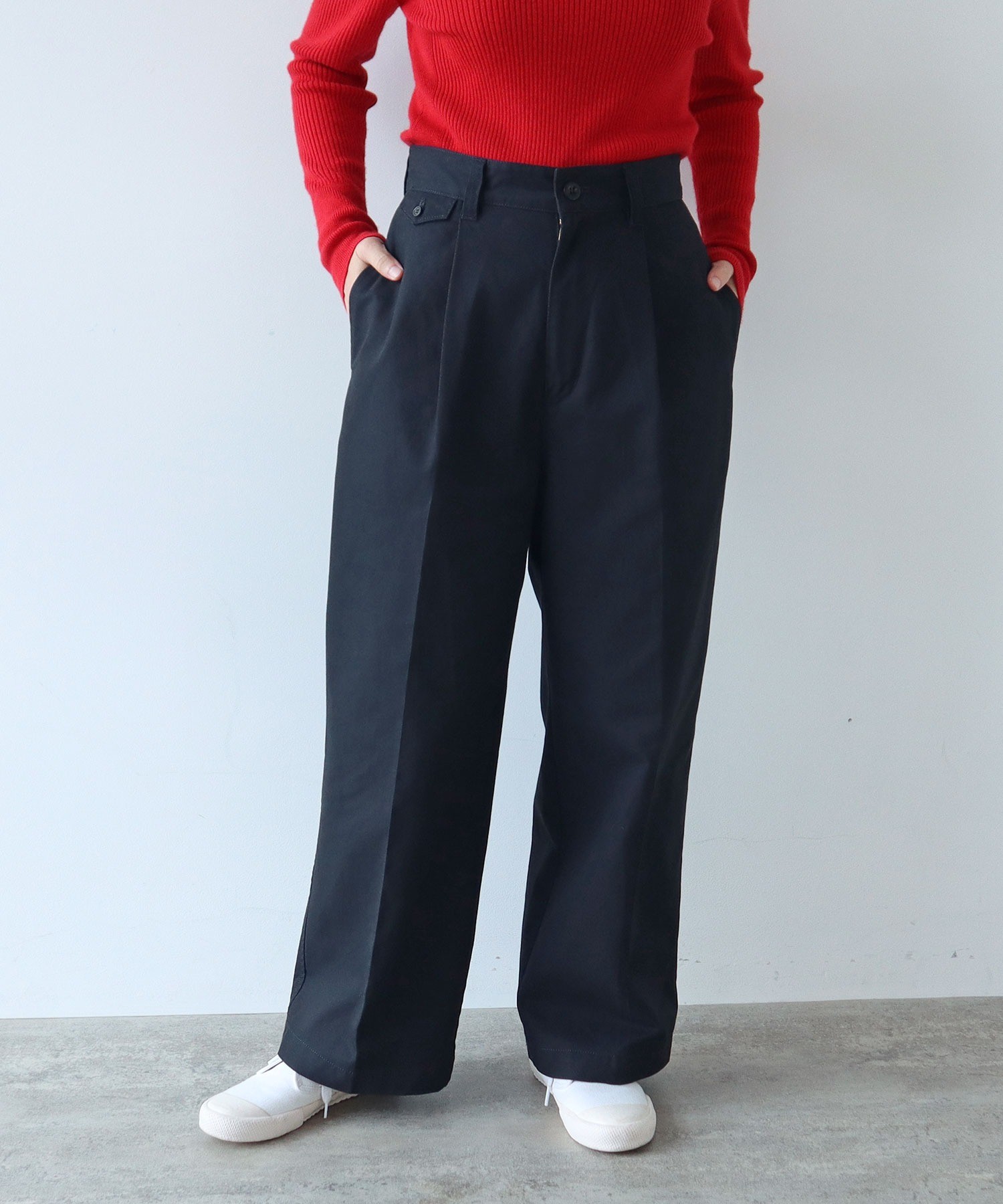 いば AMBIDEX Store 強撚ドライツイル センタープレスパンツ(F コン): PAR ICI