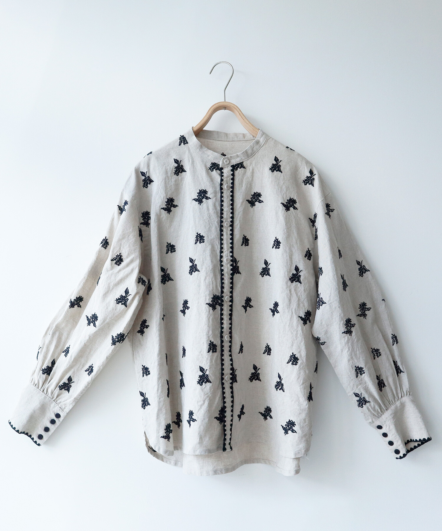 きんもくせいページ AMBIDEX Store 〇金木犀 embroidery ブラウス(F シロ): FLAT-cic