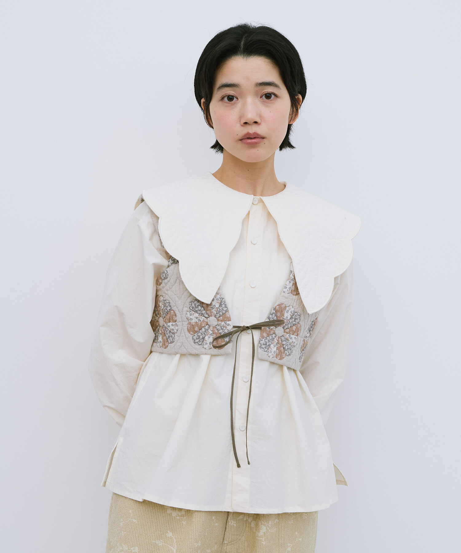 AMBIDEX Store 【予約販売】patchwork quilt jacquard ビスチェ(F