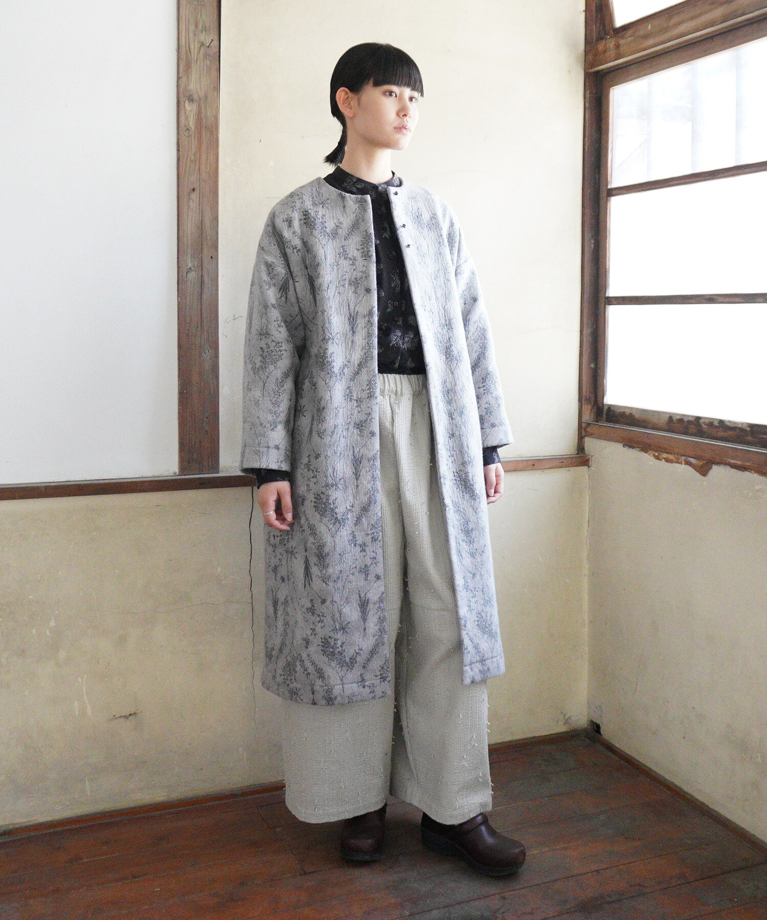 AMBIDEX Store 〇old letter flowers コート(F ベージュ): Rin