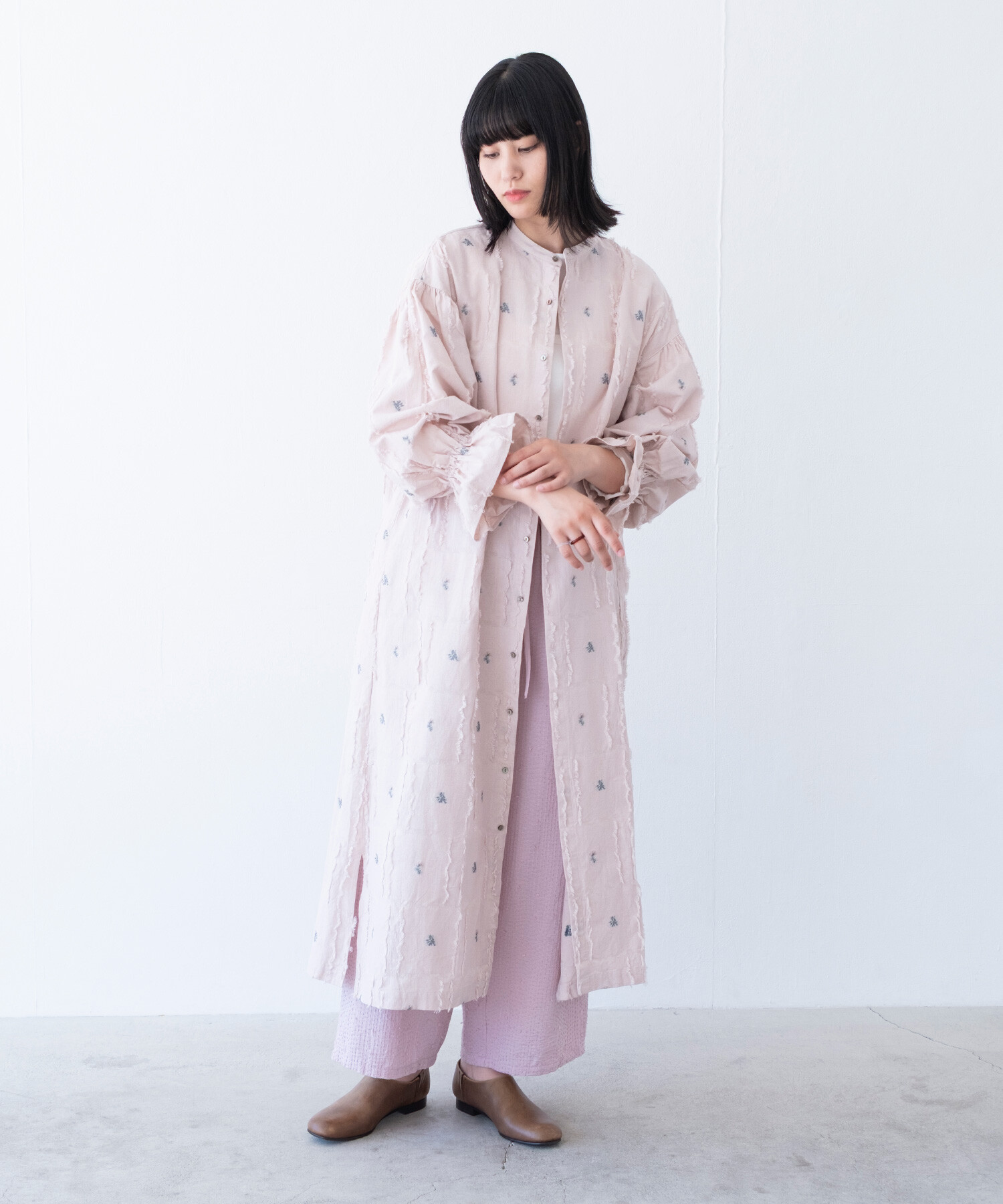 AMBIDEX Store 【予約販売】〇fleurs lace jacquard ギャザー