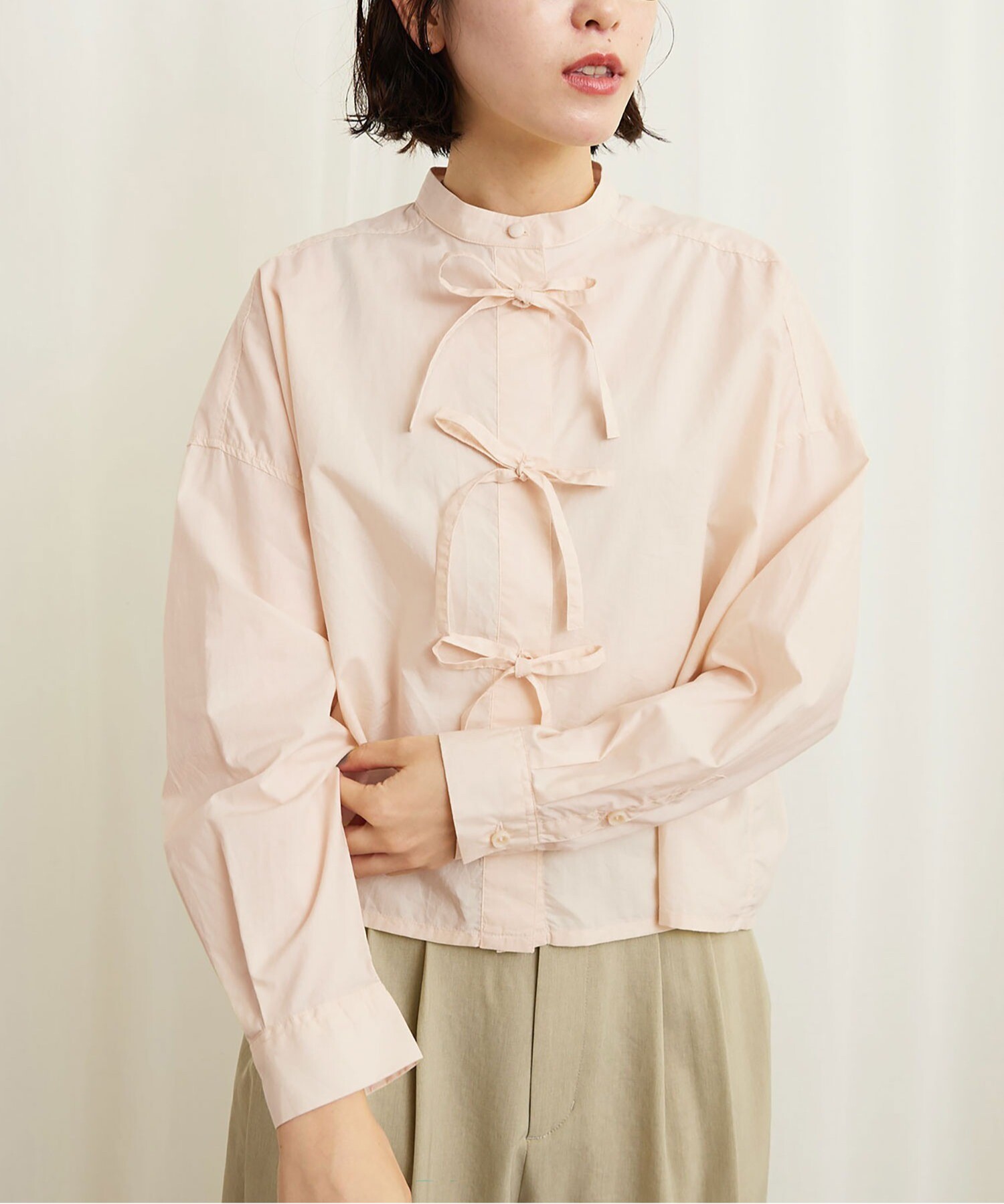 AMBIDEX Store ribbon shirt(F ストライプ): l'atelier du savon