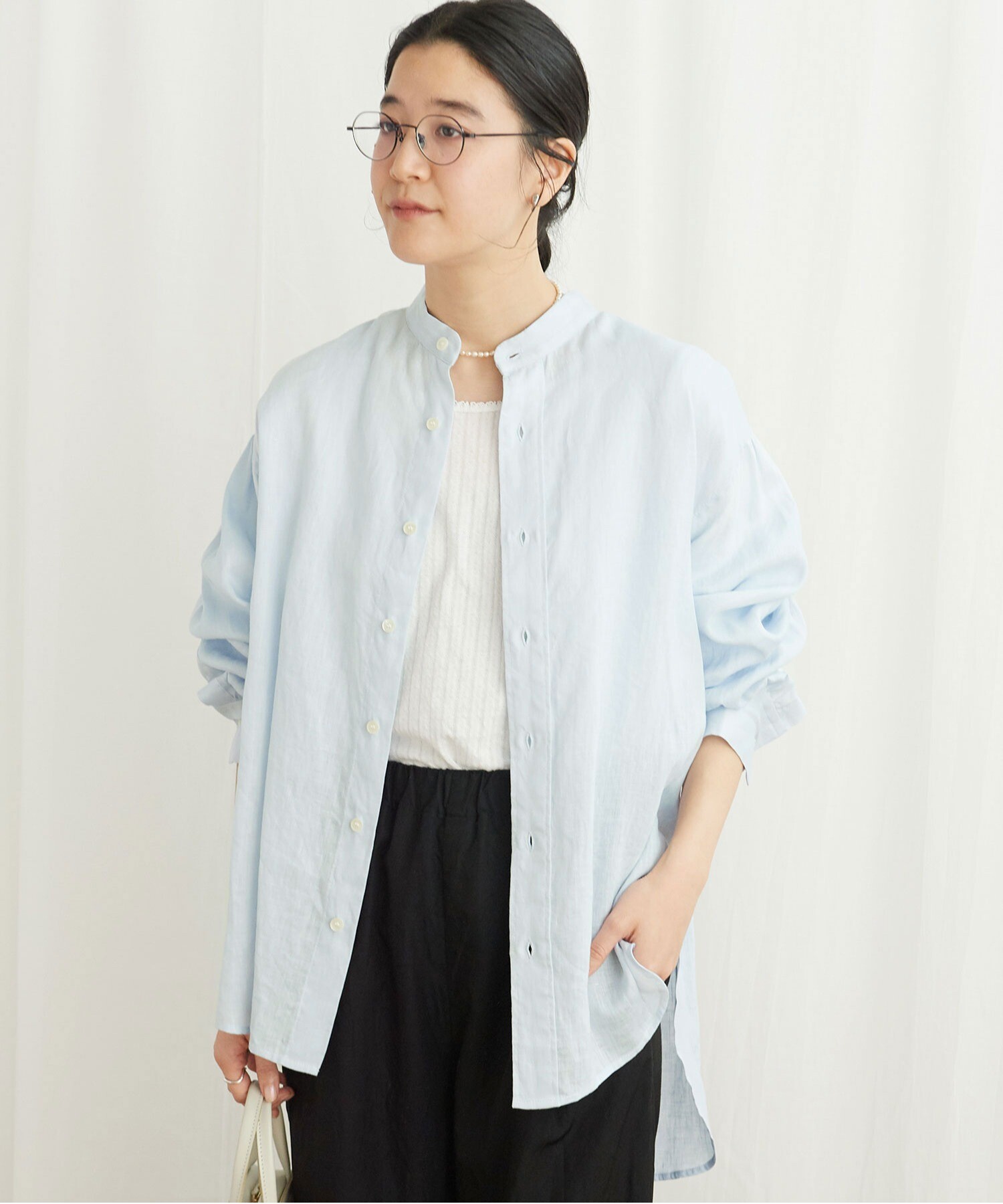 AMBIDEX Store ○LINEN summer shirt(F ピンク): l'atelier du savon