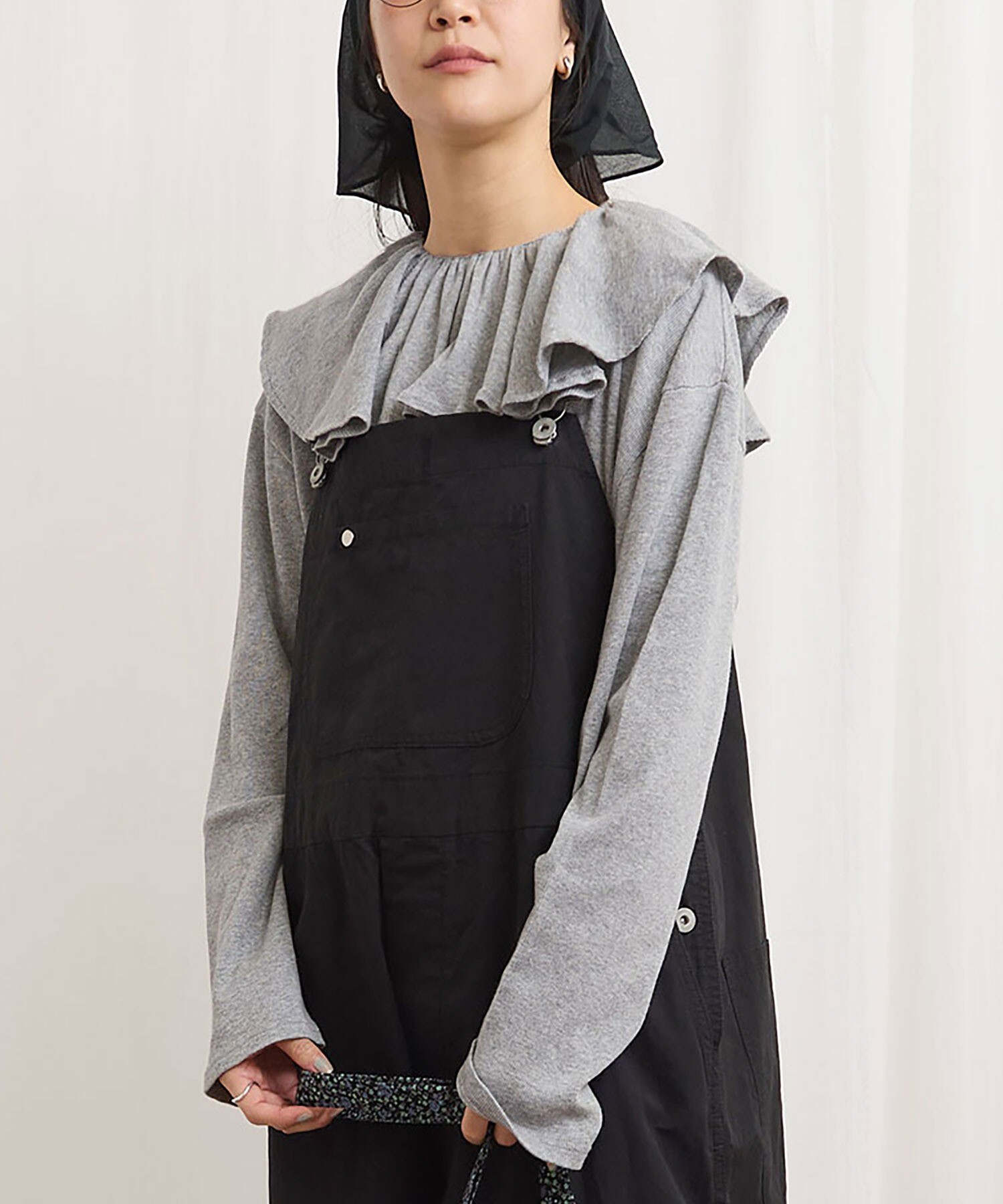 AMBIDEX Store 〇ZIM tereko frill pullover(F クロ): l'atelier du savon
