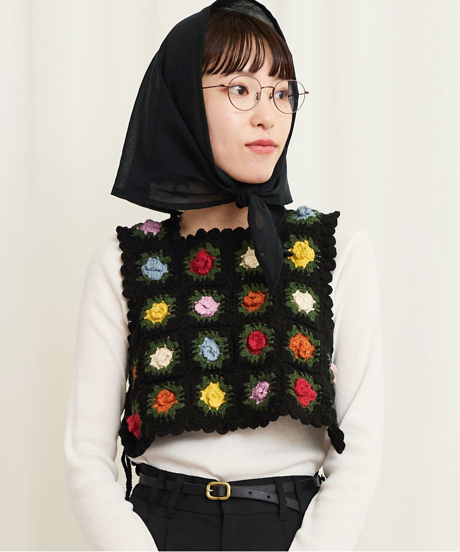 AMBIDEX Store ○knit gardener vest(F クロ): l'atelier du savon