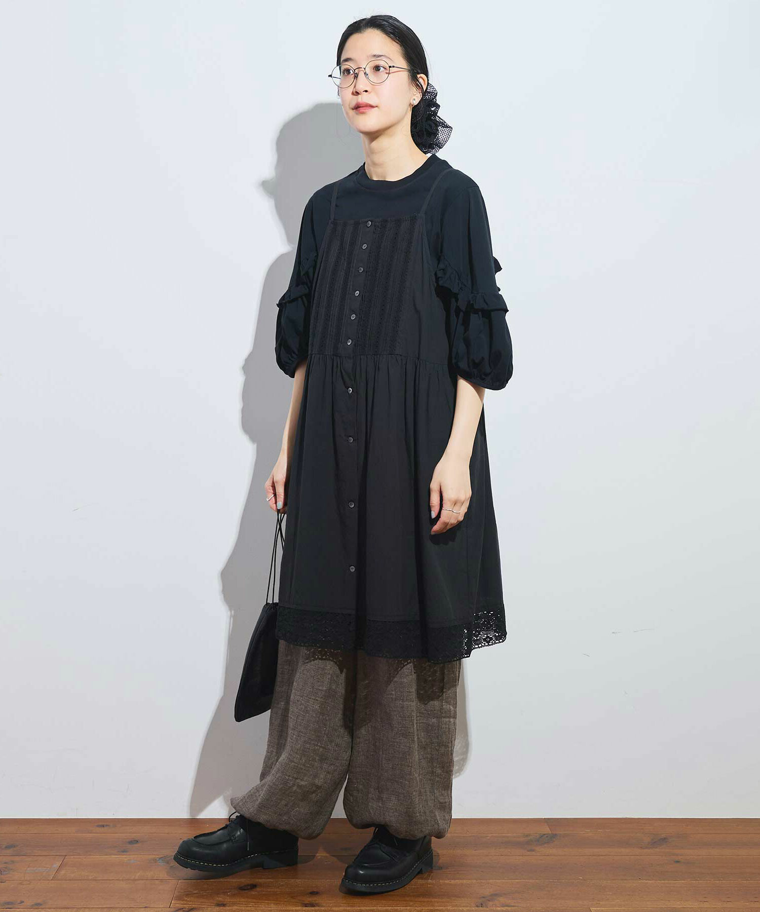 関税/送料込◆コットン製 チュニックドレス 楽天市場】【小倉優子さん着用】【新色追加】バックフレア